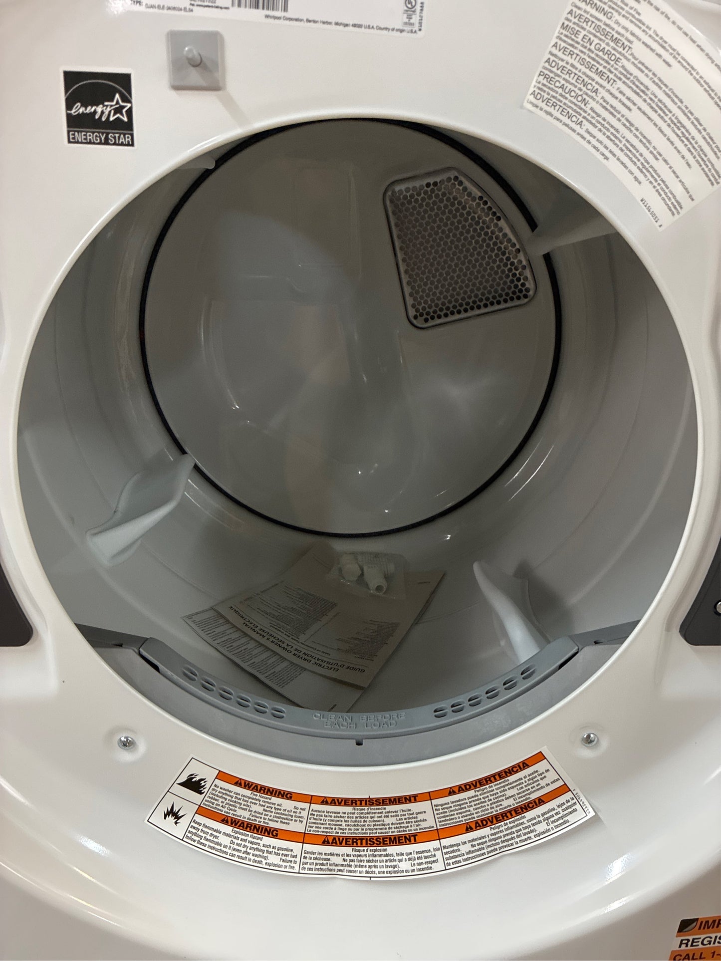 Whirlpool 7.4 Cu. Ft. Electric Dryer, Quick Dry