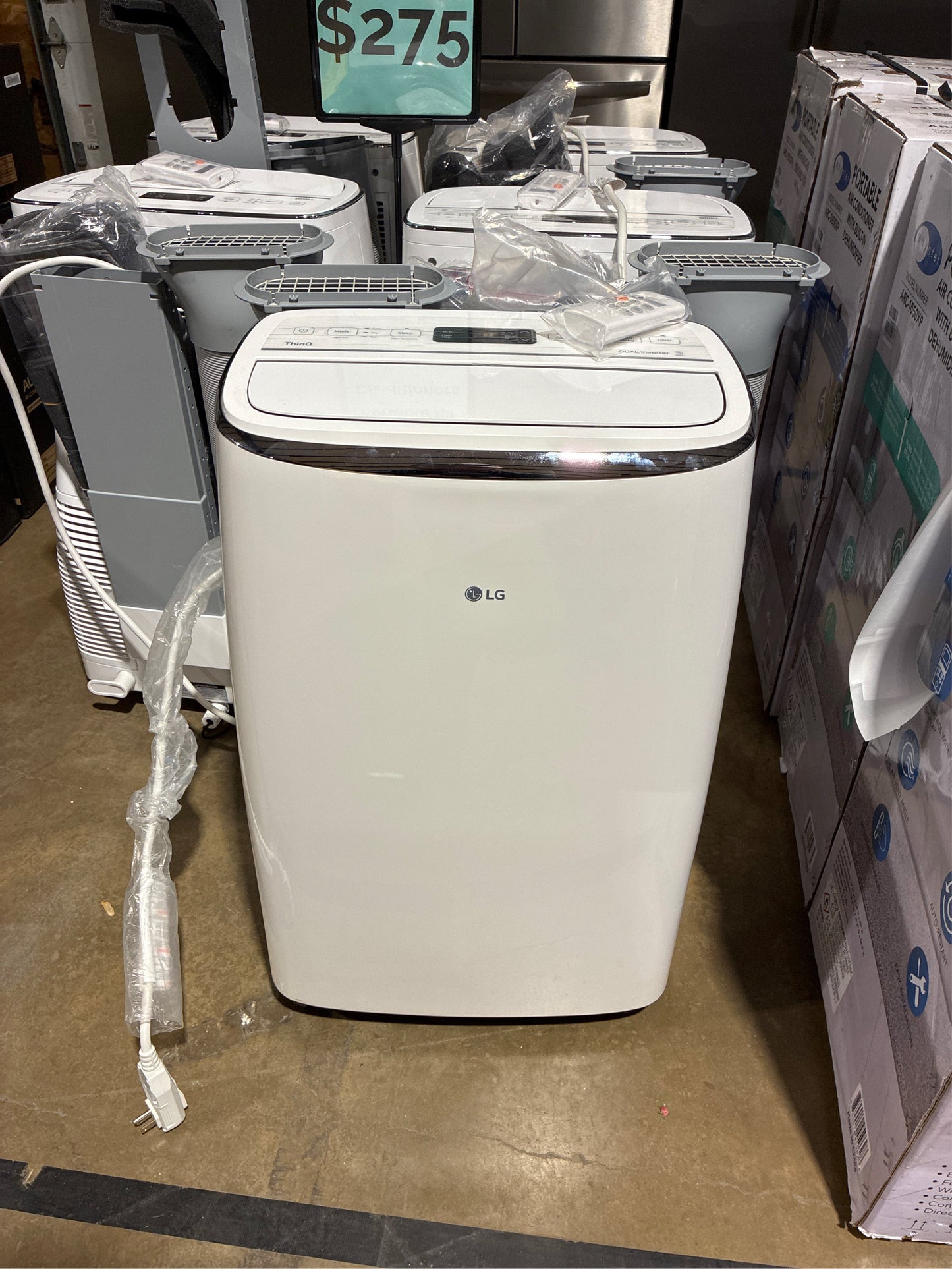 14,000 BTU Portable Air Conditioner, Wi-Fi, White