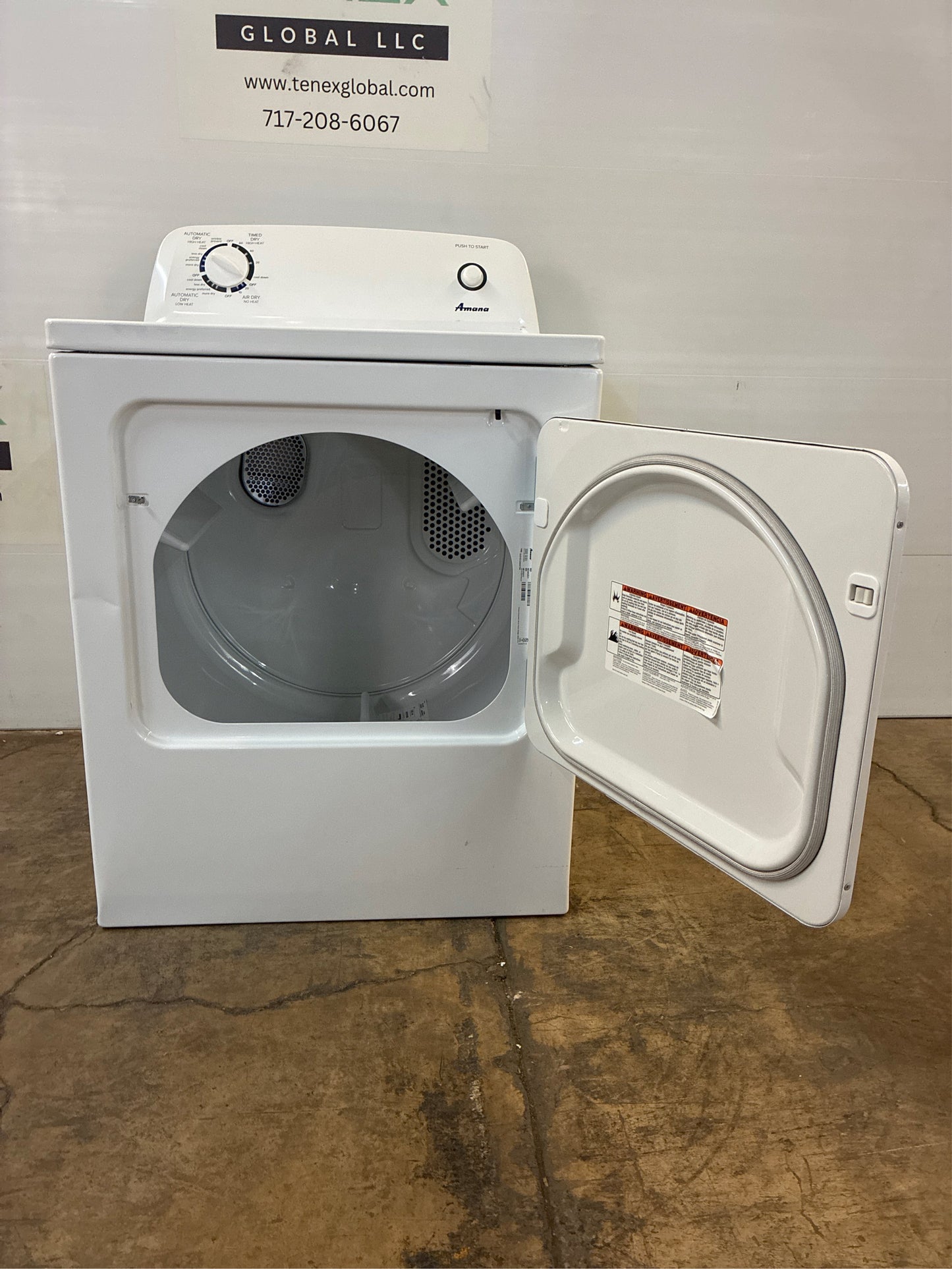 Amana 6.5 cu.ft. Vented Electric Dryer in White
