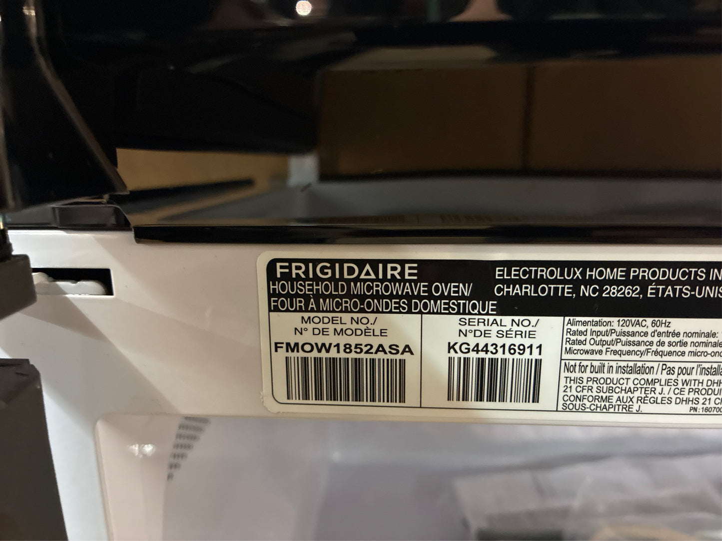 1.8 cu. ft. Over Range Microwave, Stainless