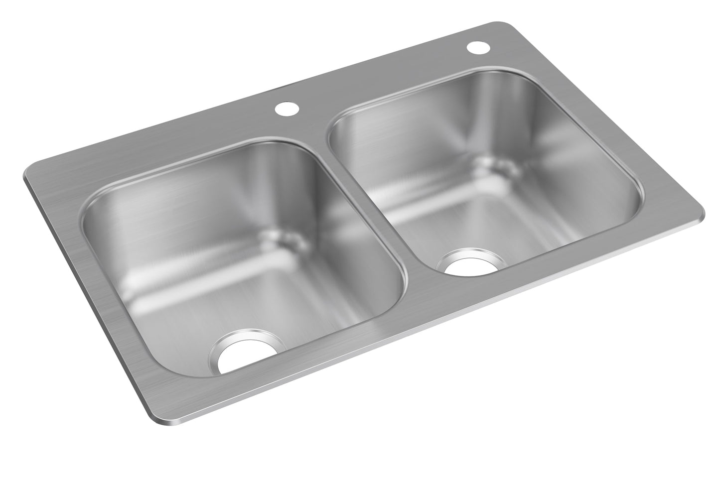 Elkay Dual-mount 33x22 Stainless Double Bowl Sink