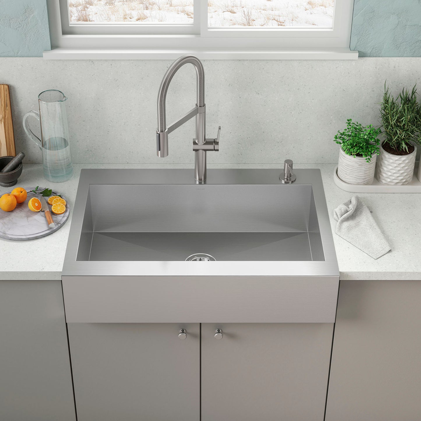 KOHLER Vault Farmhouse Apron Front Sink