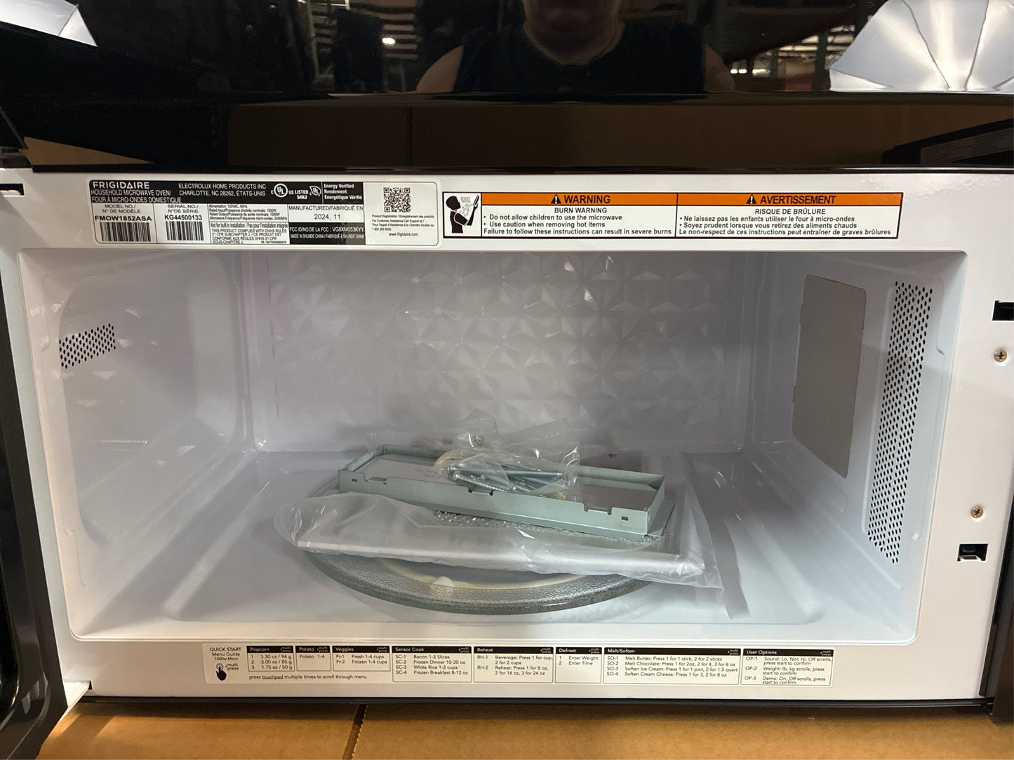 1.8 cu. ft. Over Range Microwave Steel