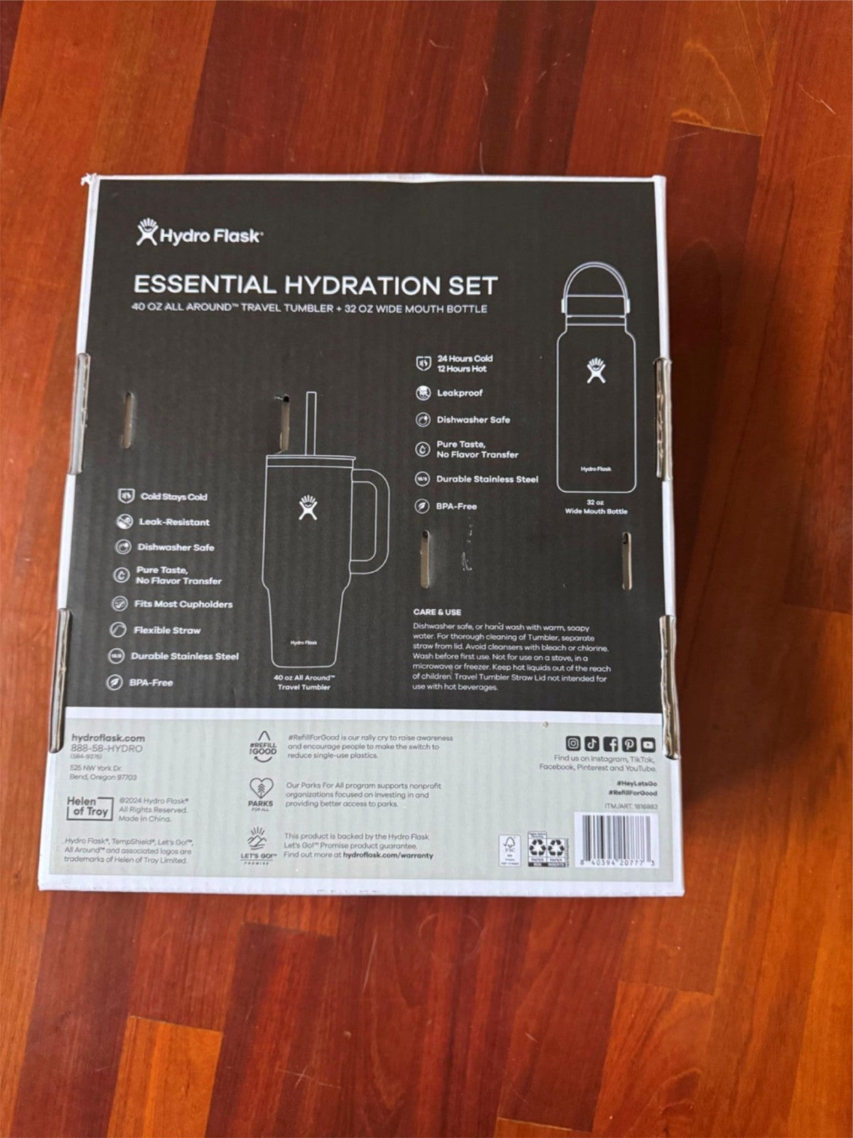 Hydration Set 40oz Tumbler & 32oz Bottle
