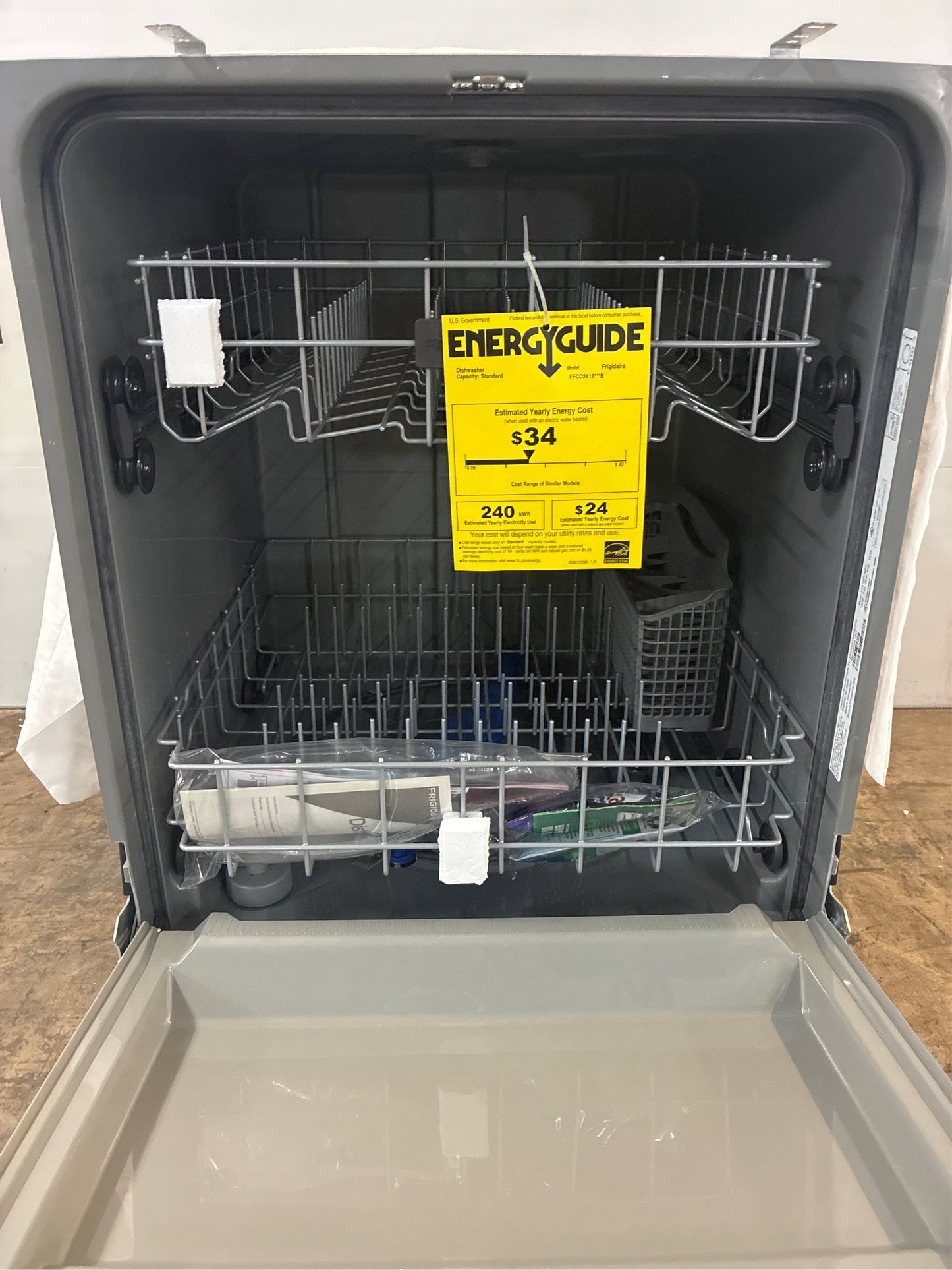 Frigidaire 24 In. Tall Tub Dishwasher, Black, 55 dBA