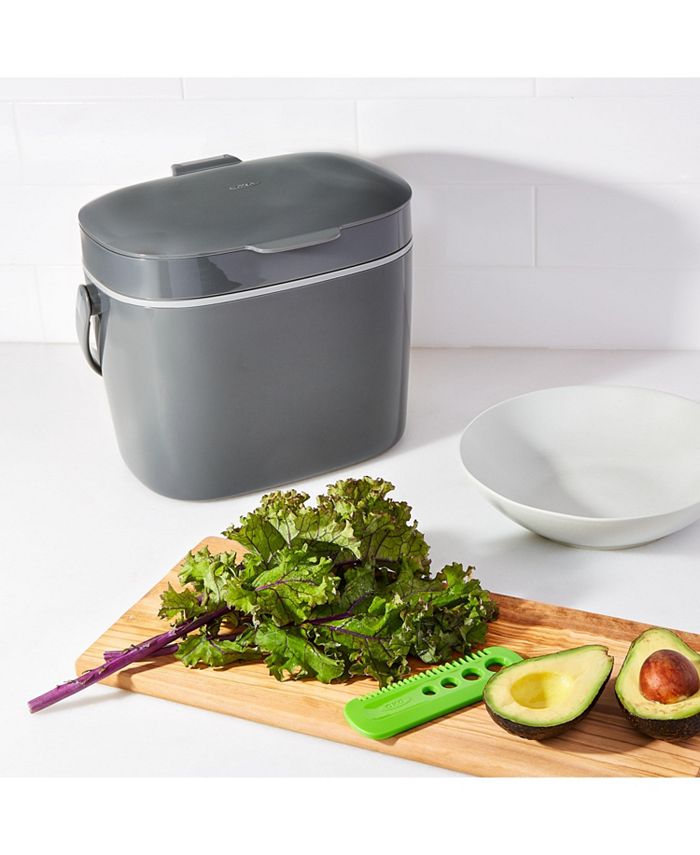 OXO 1.75 Gallon Compost Bin, Charcoal - Gray