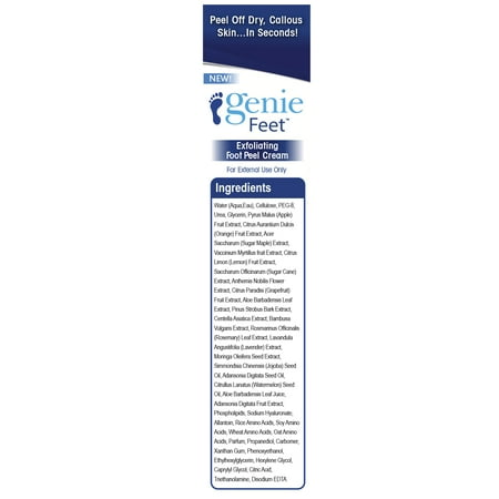 Genie Feet Exfoliating Foot Peel Cream 4 oz