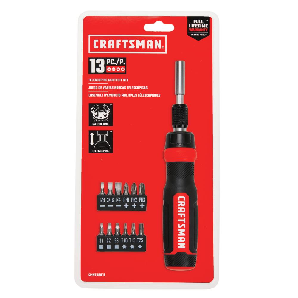 CRAFTSMAN 13-Pc Bi-material Ratcheting Bit Set