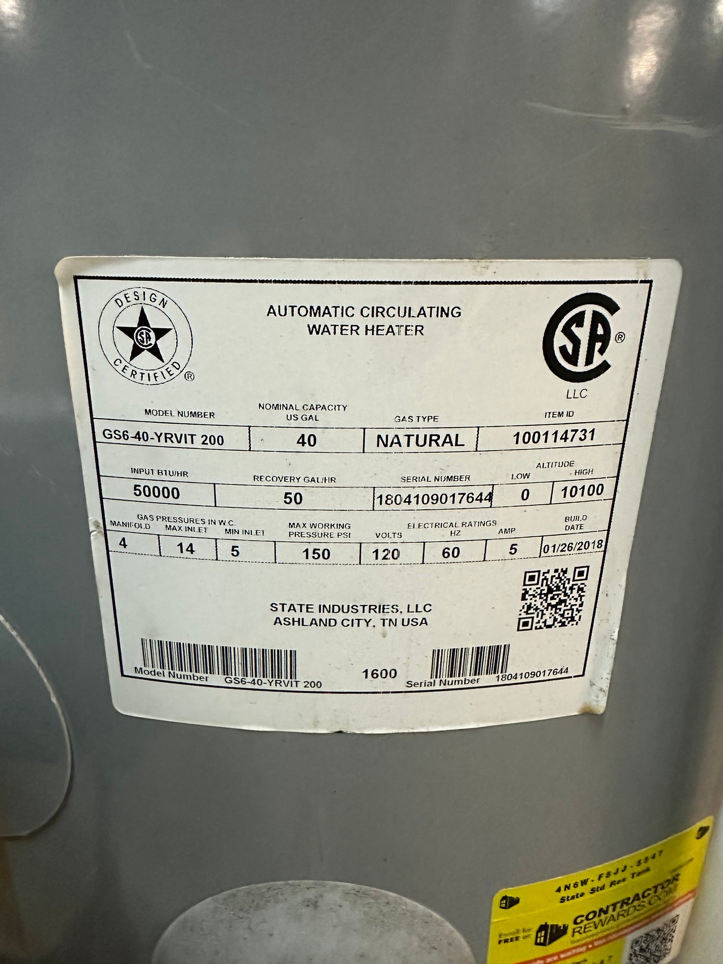 ProLine XE 40-Gal Power Vent Gas Water Heater