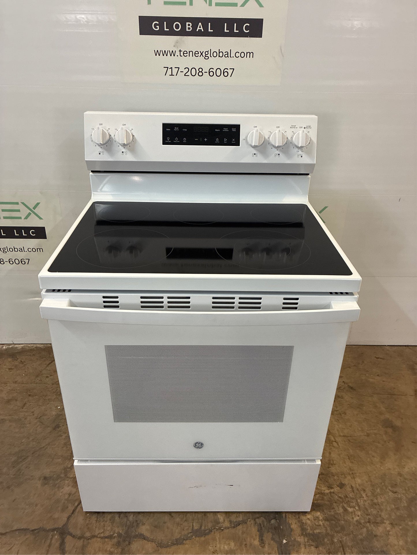 GE Crisp Mode 30-in Glass Top Electric Range