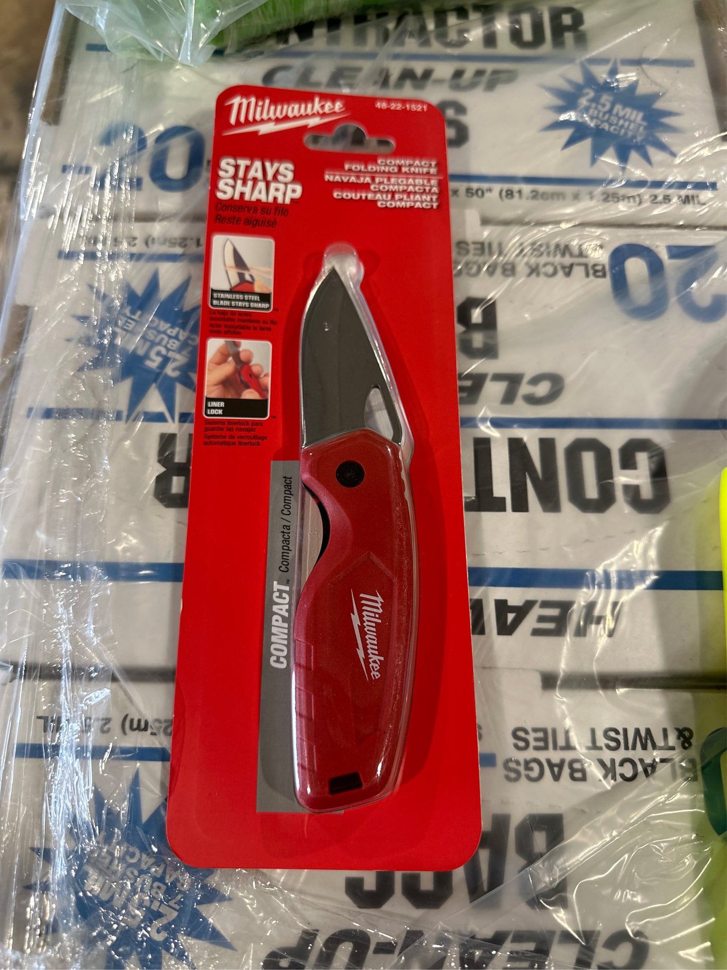 Milwaukee 6" Folding Compact Utility Knife Red