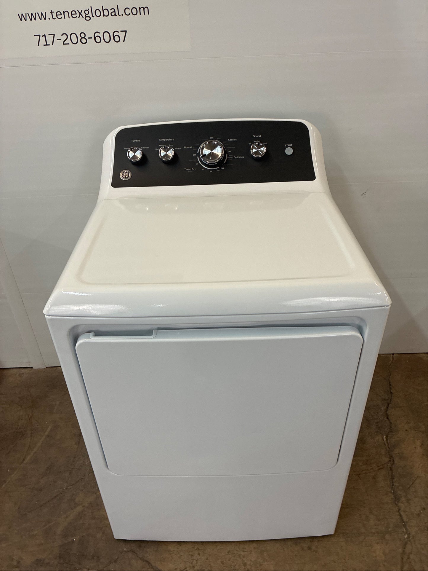 GE 7.2-cu ft Vented Gas Dryer ( White )