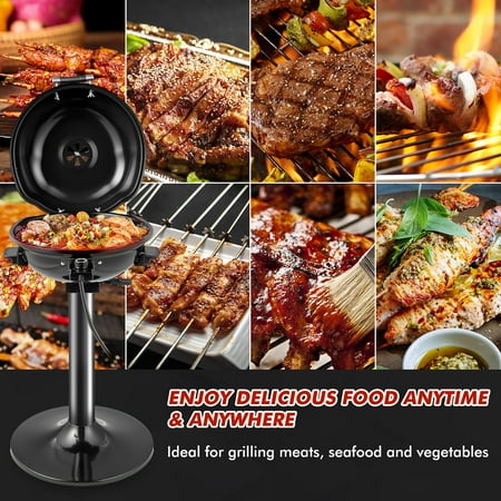 Costway 1600W Electric BBQ Grill, Black