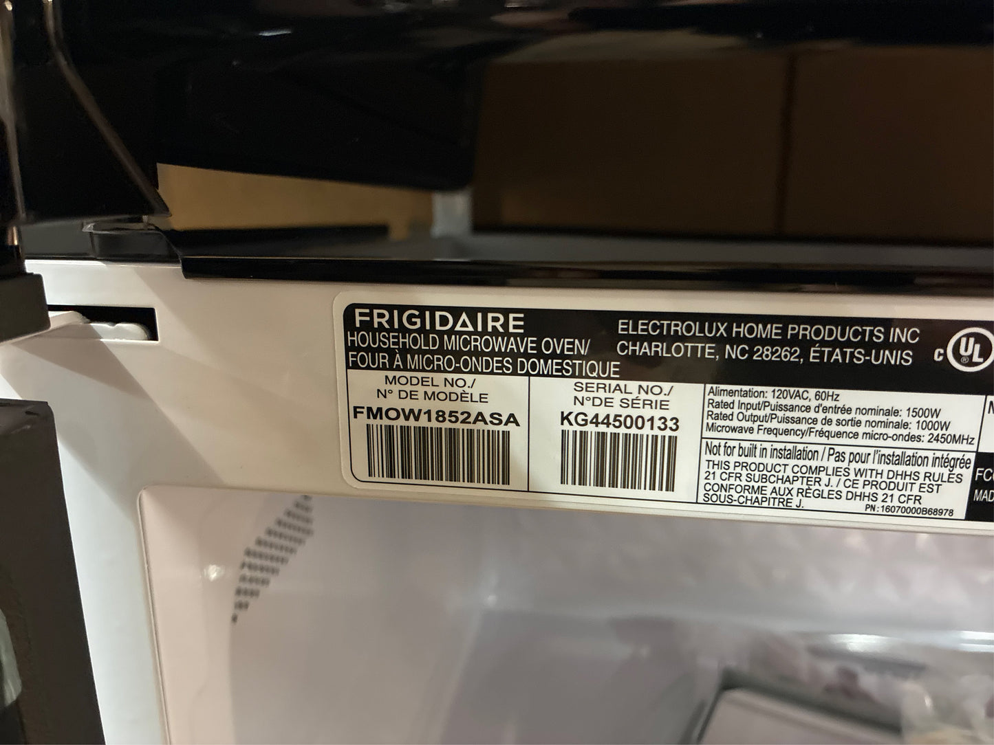 1.8 cu. ft. Over Range Microwave Steel