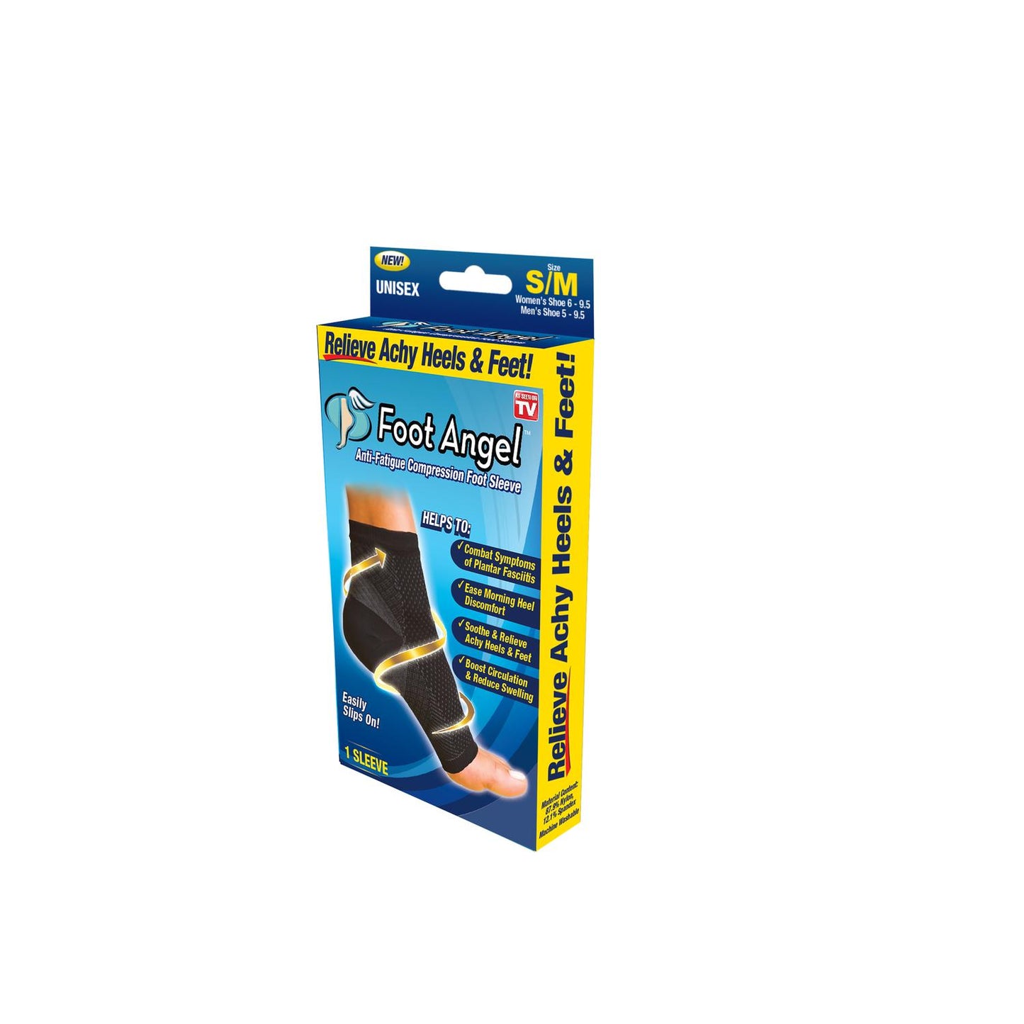Foot Angel Black Foot Compression Sleeve
