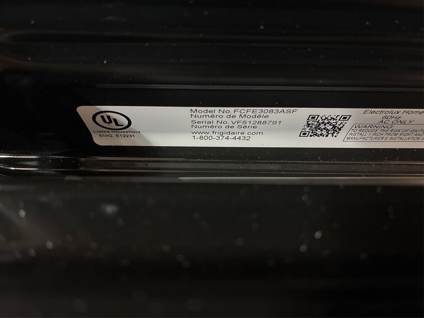Frigidaire 30 in. Slide-In Electric Range, Convection