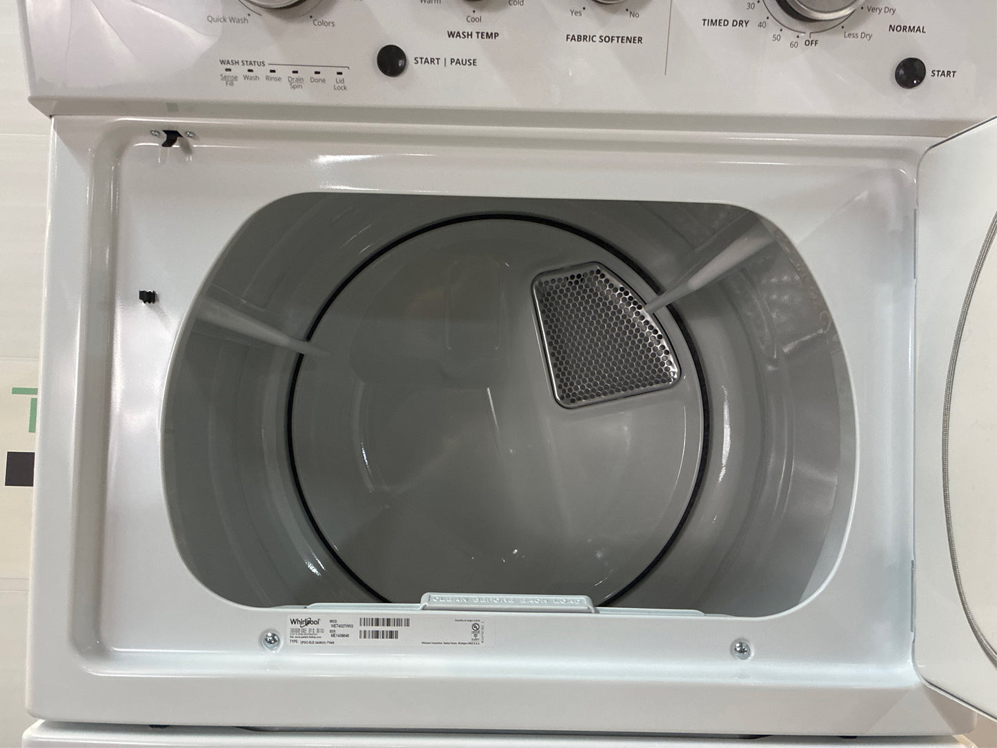 Whirlpool White Laundry Center with 3.5 cu. ft. Washer