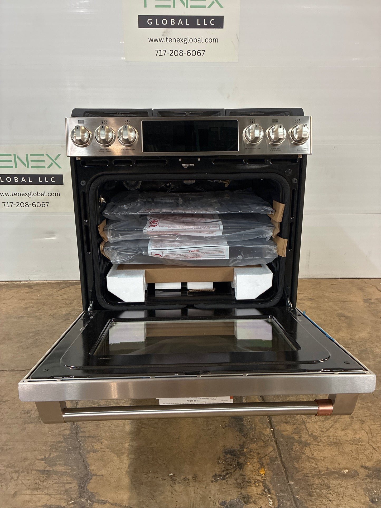 Café 30 in. Slide-In Gas Range, Stainless Steel
