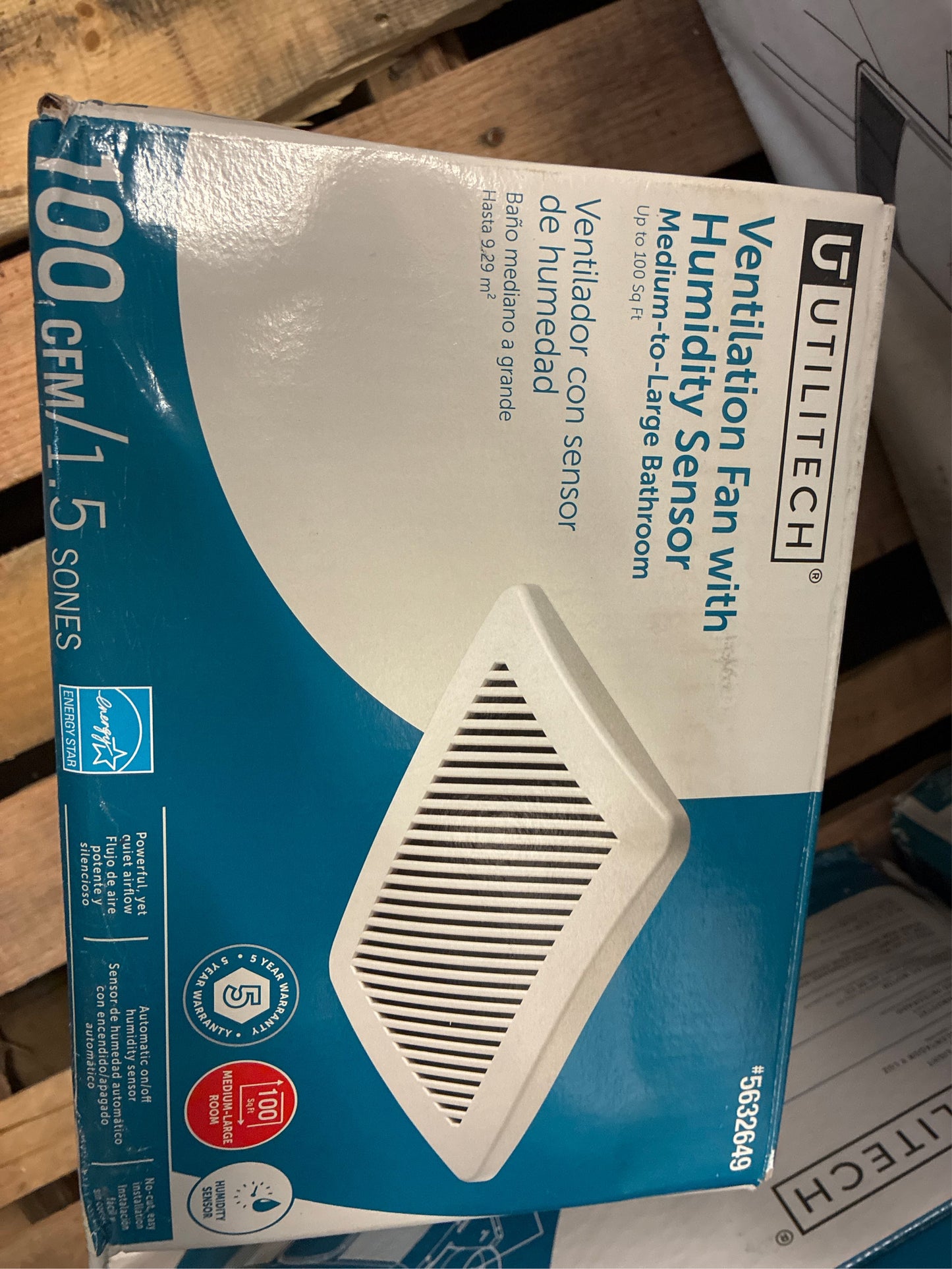 Utilitech 1.5-Sone 100-CFM Bathroom Fan