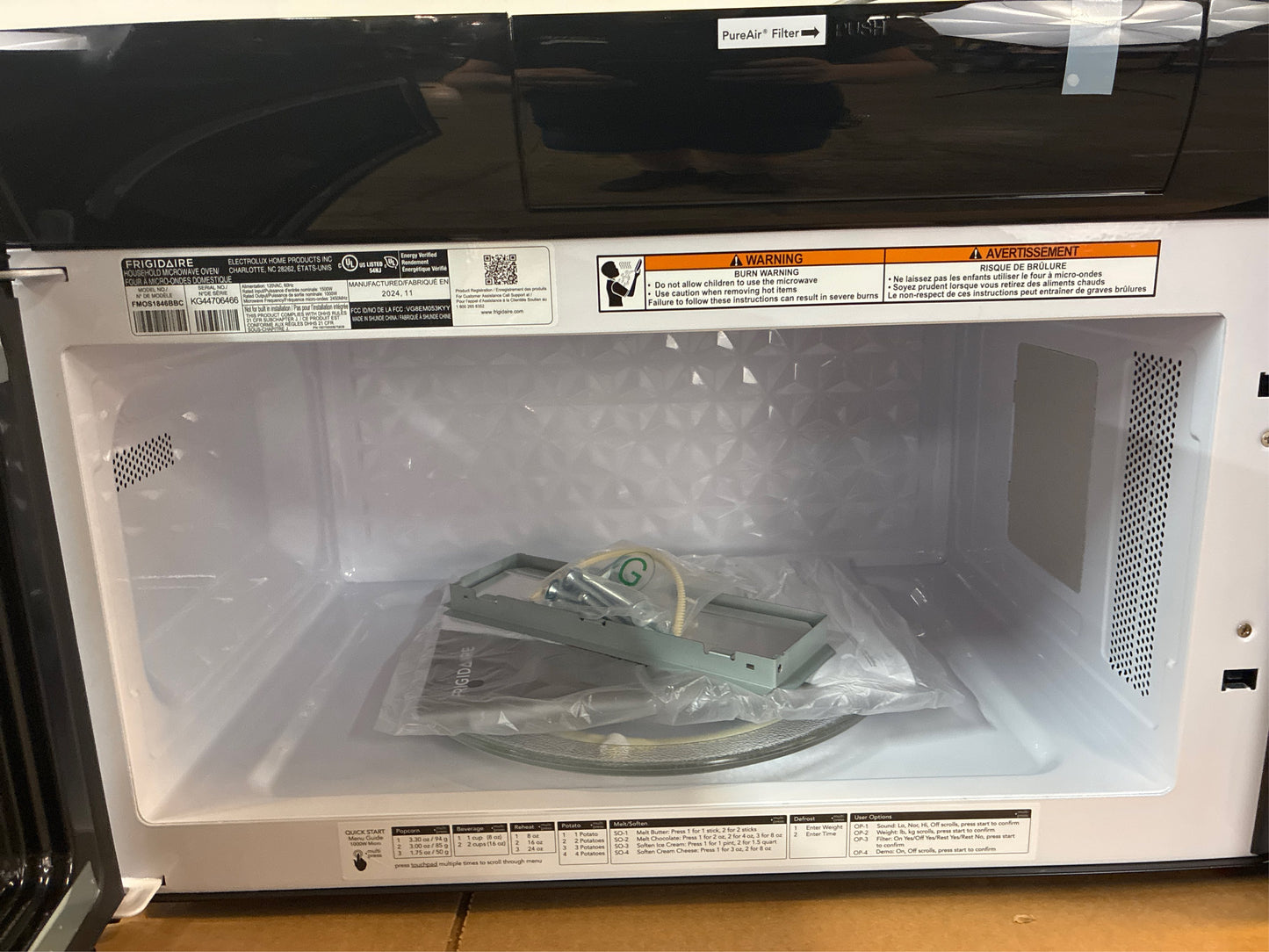 Frigidaire 1.8 Cu. Ft. OTR Microwave, Black