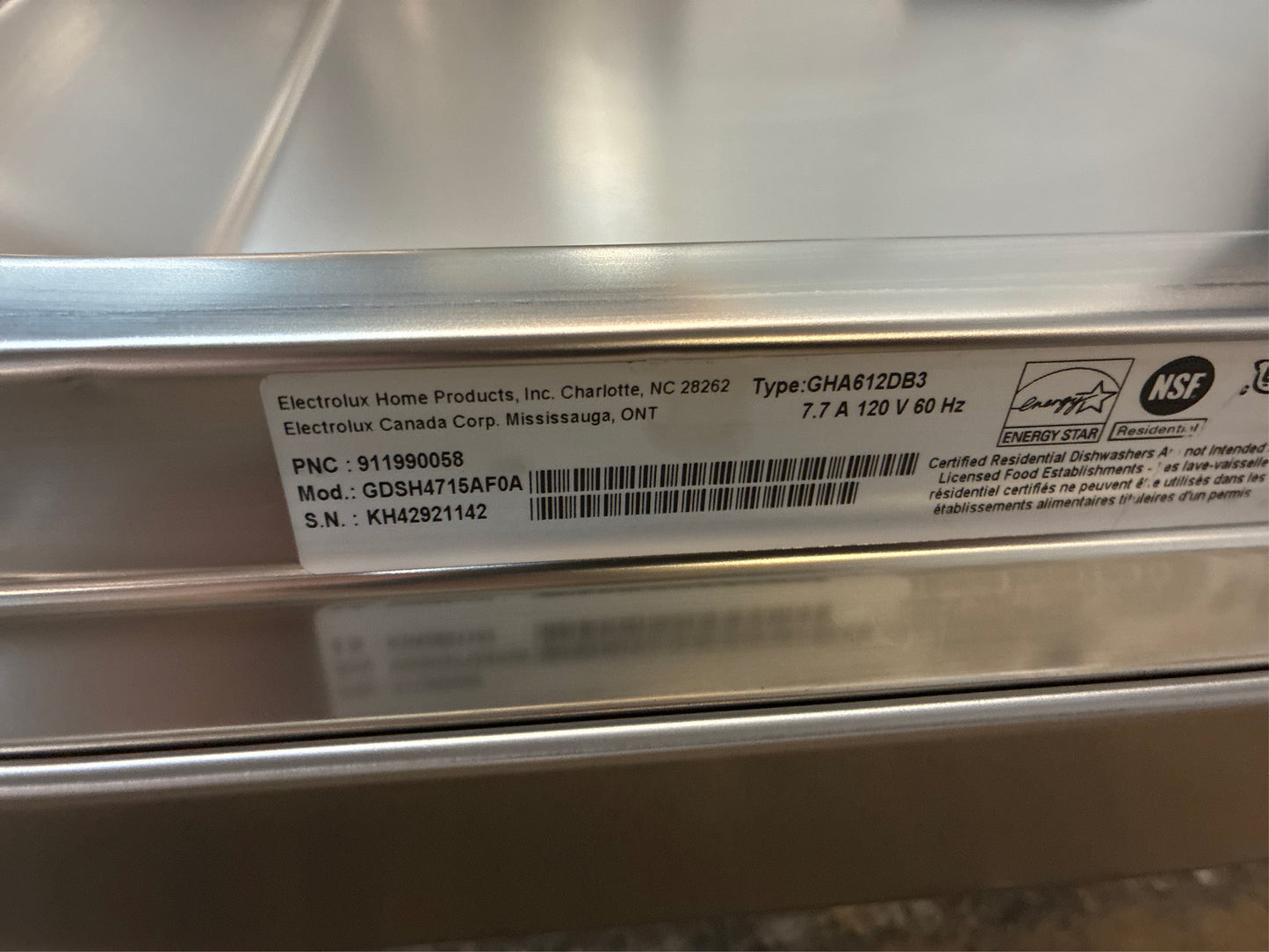 24 in Top Control Tall Tub Dishwasher, SS