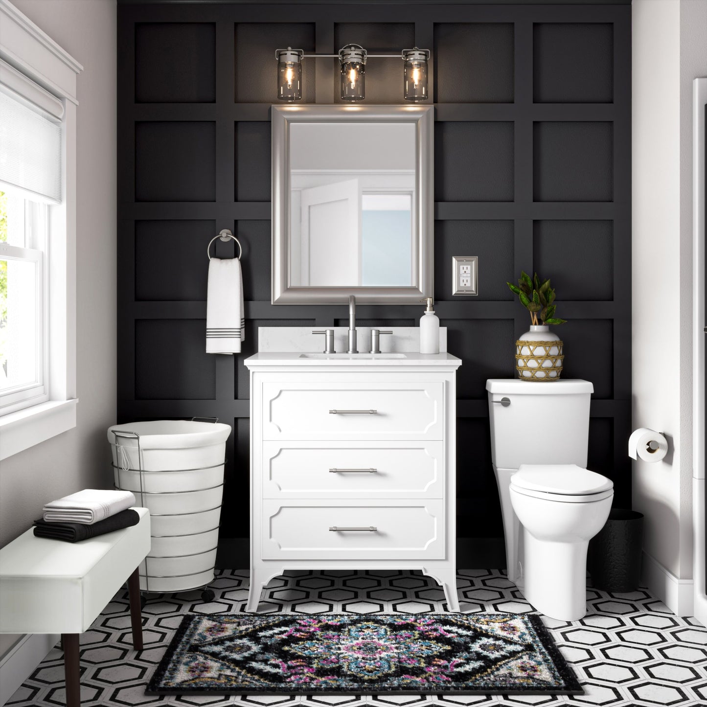 American Standard Clean White Elongated Toilet