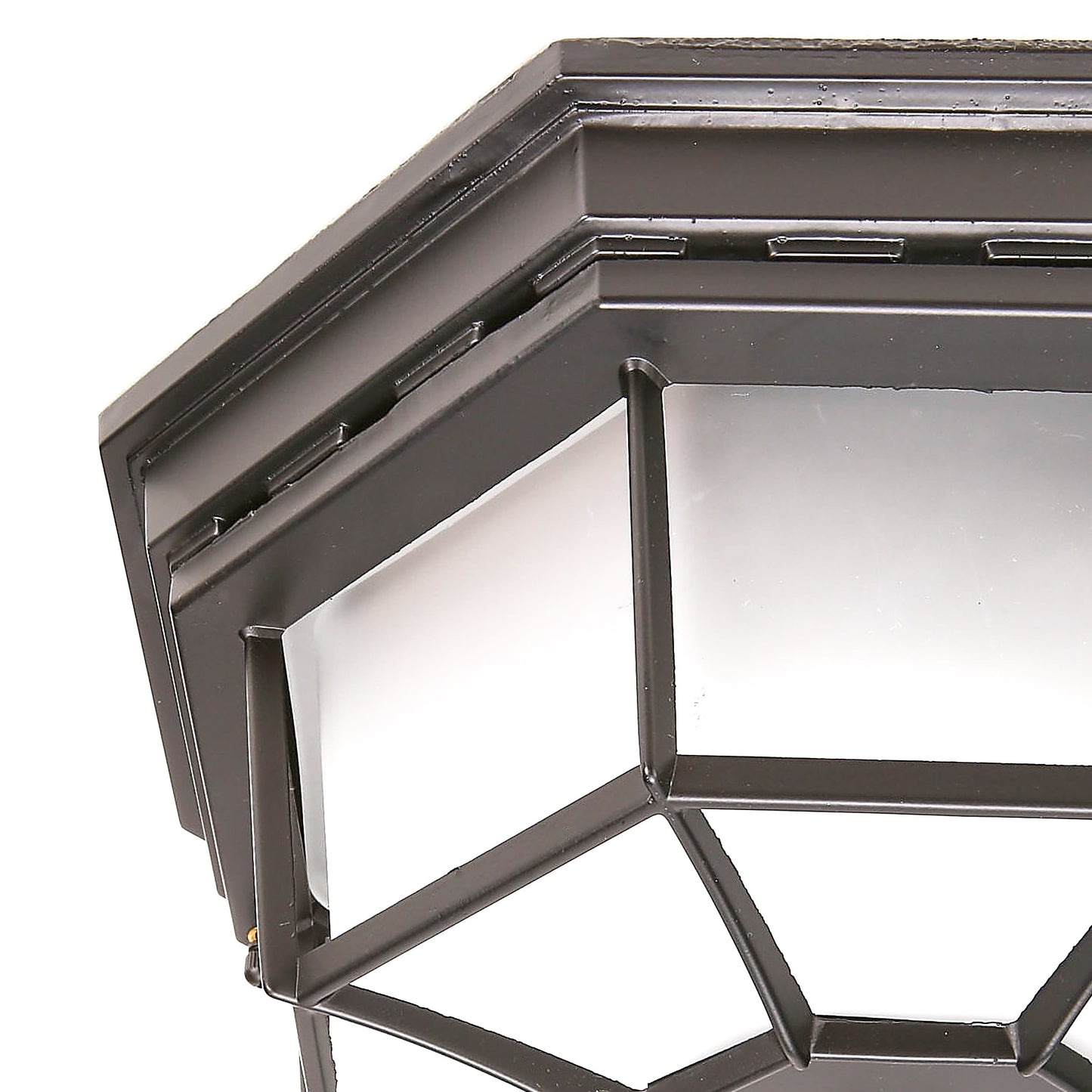 Secure Home 11.9-in W Black Outdoor Light