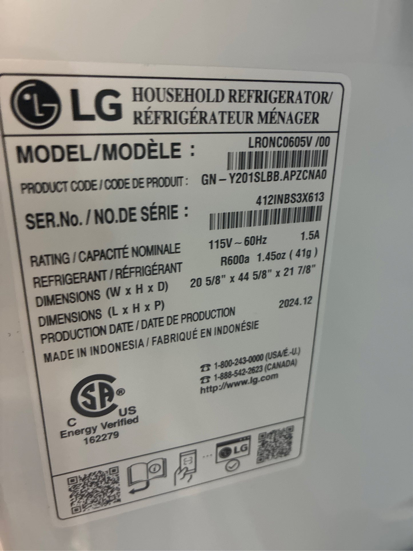 LG 5.79-cu ft Mini Refrigerator with Freezer