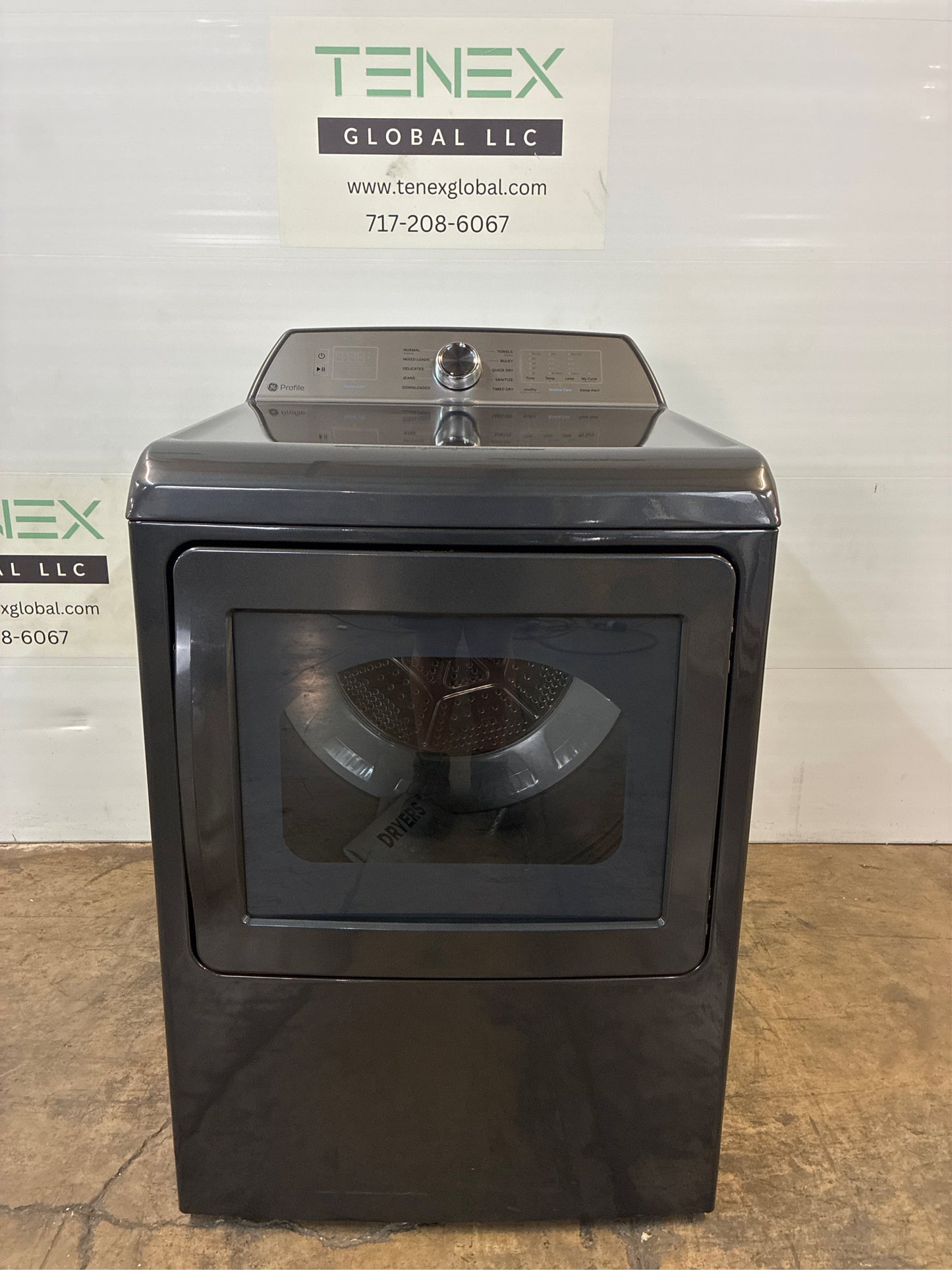 GE Profile 7.4-cu ft Electric Dryer (Gray)