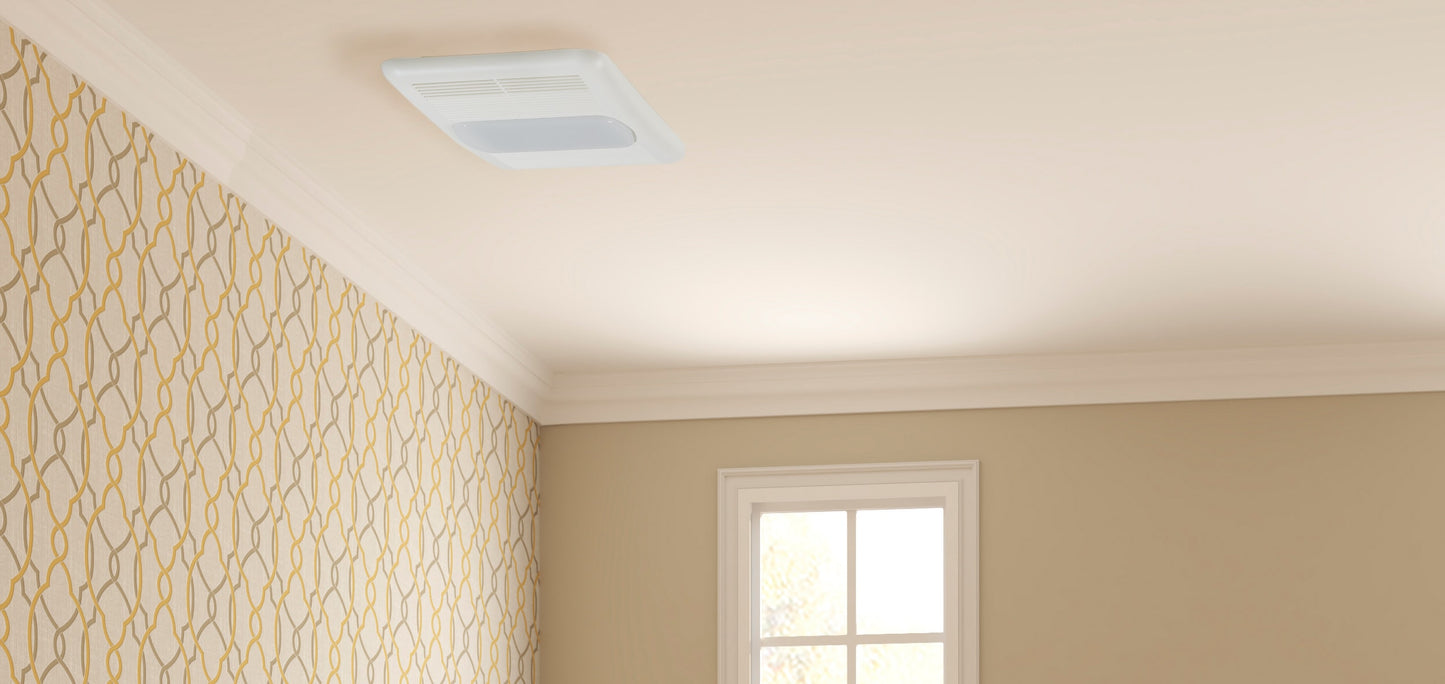 Utilitech Heater 80-CFM White Bathroom Fan