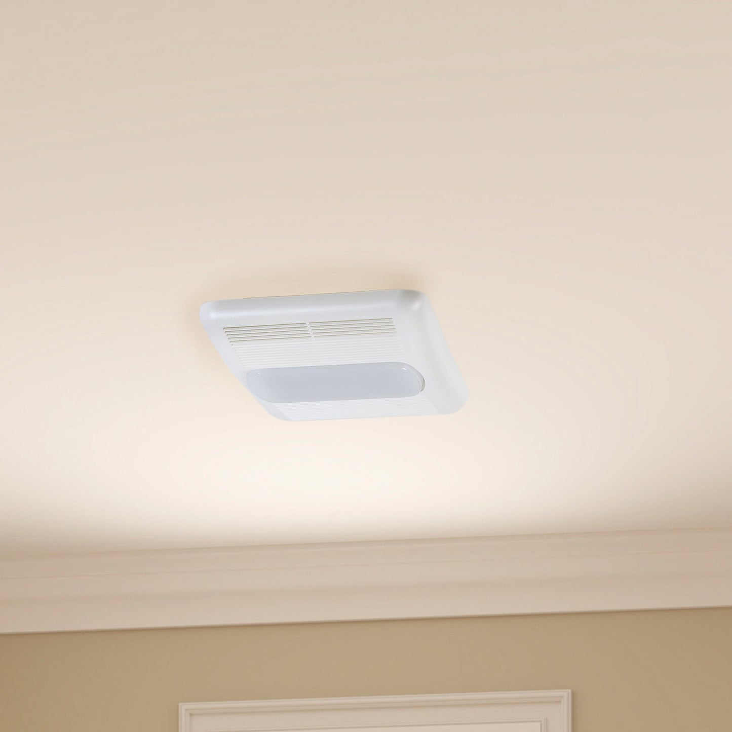 Utilitech Heater 80-CFM White Bathroom Fan