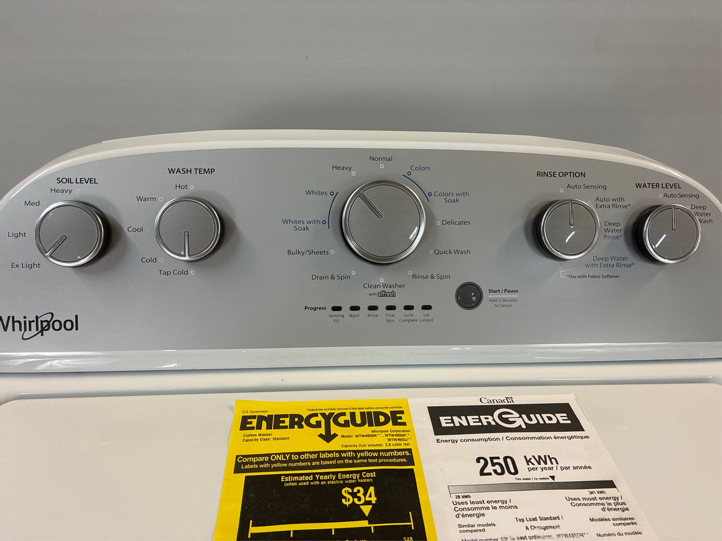 Whirlpool 27.5 in. 3.8 cu. ft. High-Efficiency Washer