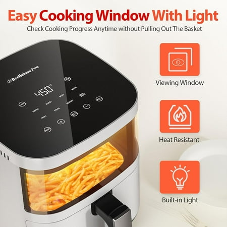 Beelicious 8-in-1 Smart Compact 4QT Air Fryer