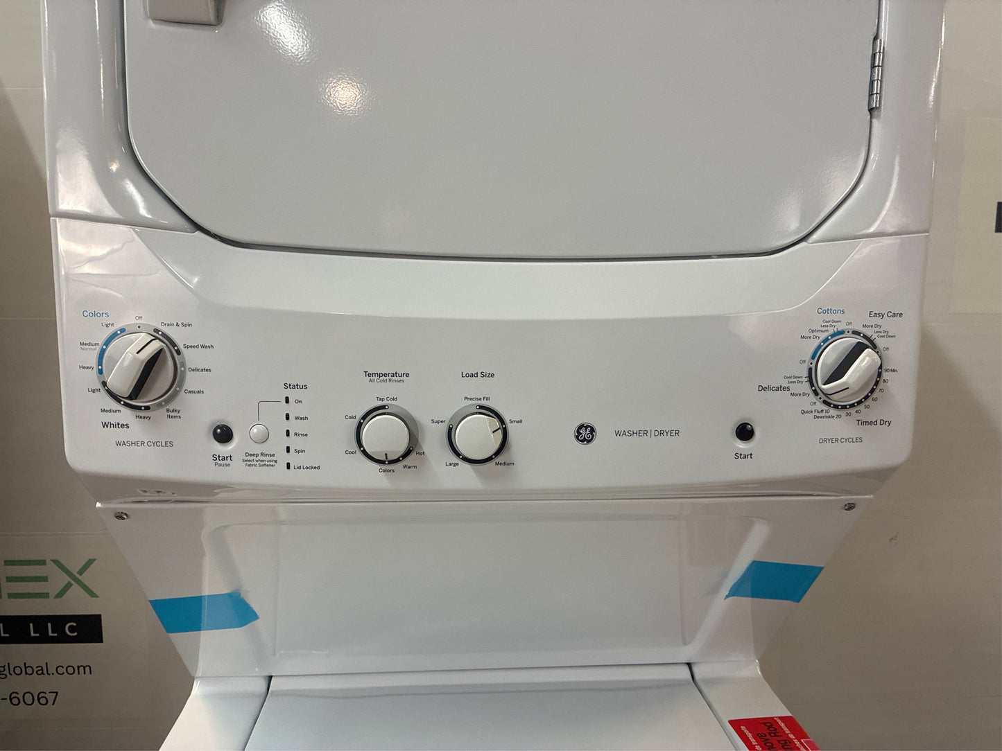 3.8 cu ft Washer 5.9 Gas Dryer Combo White