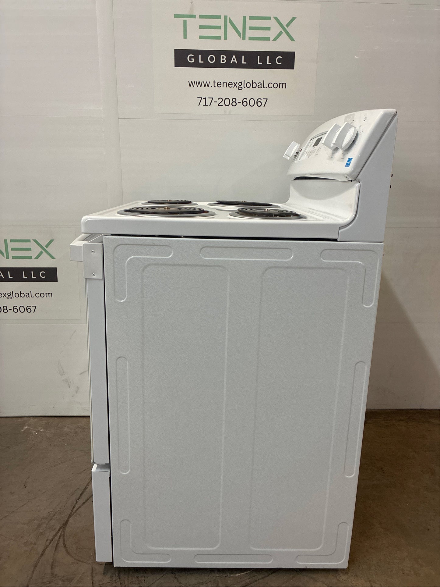GE 30 in. 4-Burner Electric Range, White