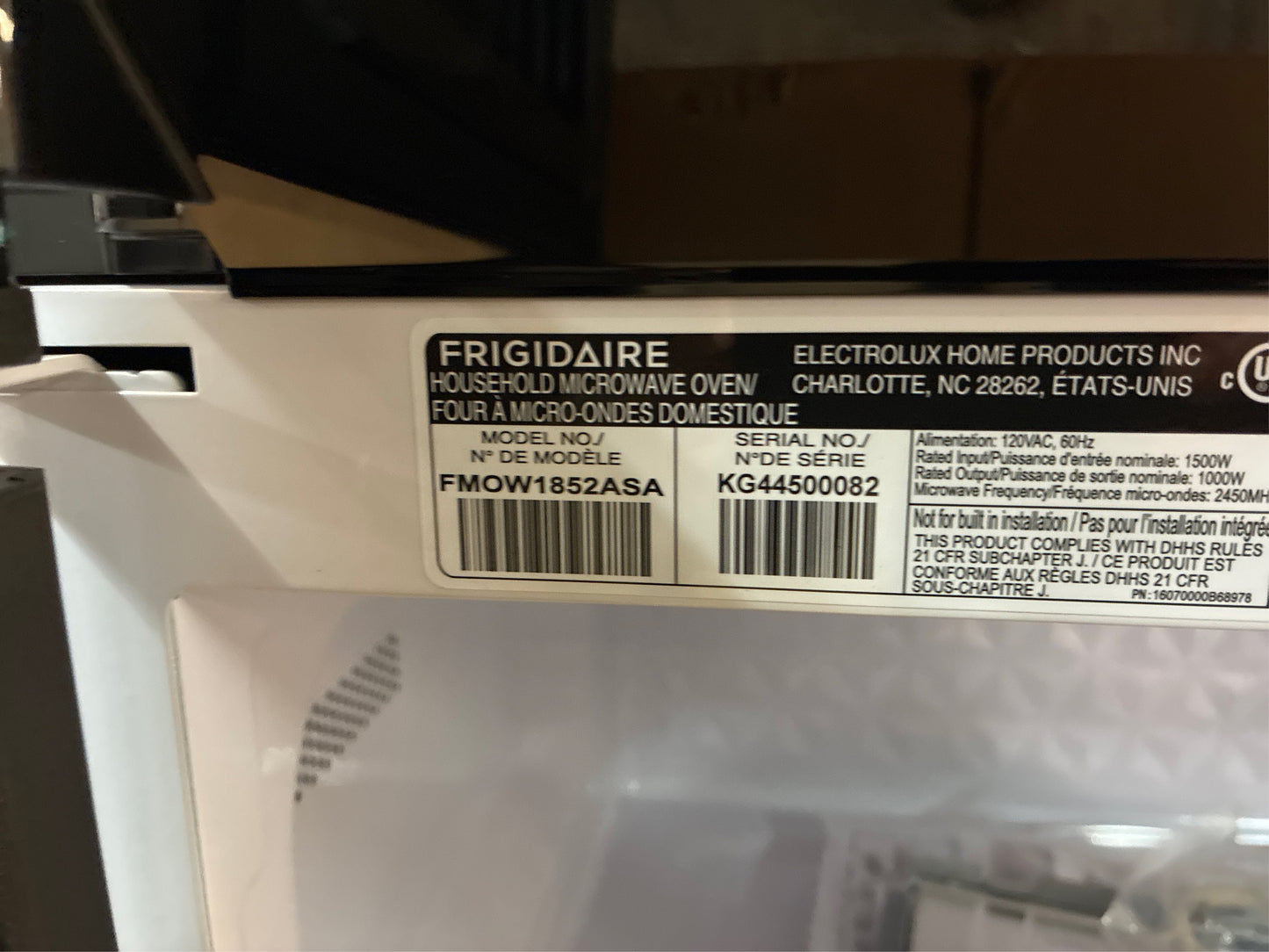 1.8 cu. ft. OTR Microwave in Stainless Steel