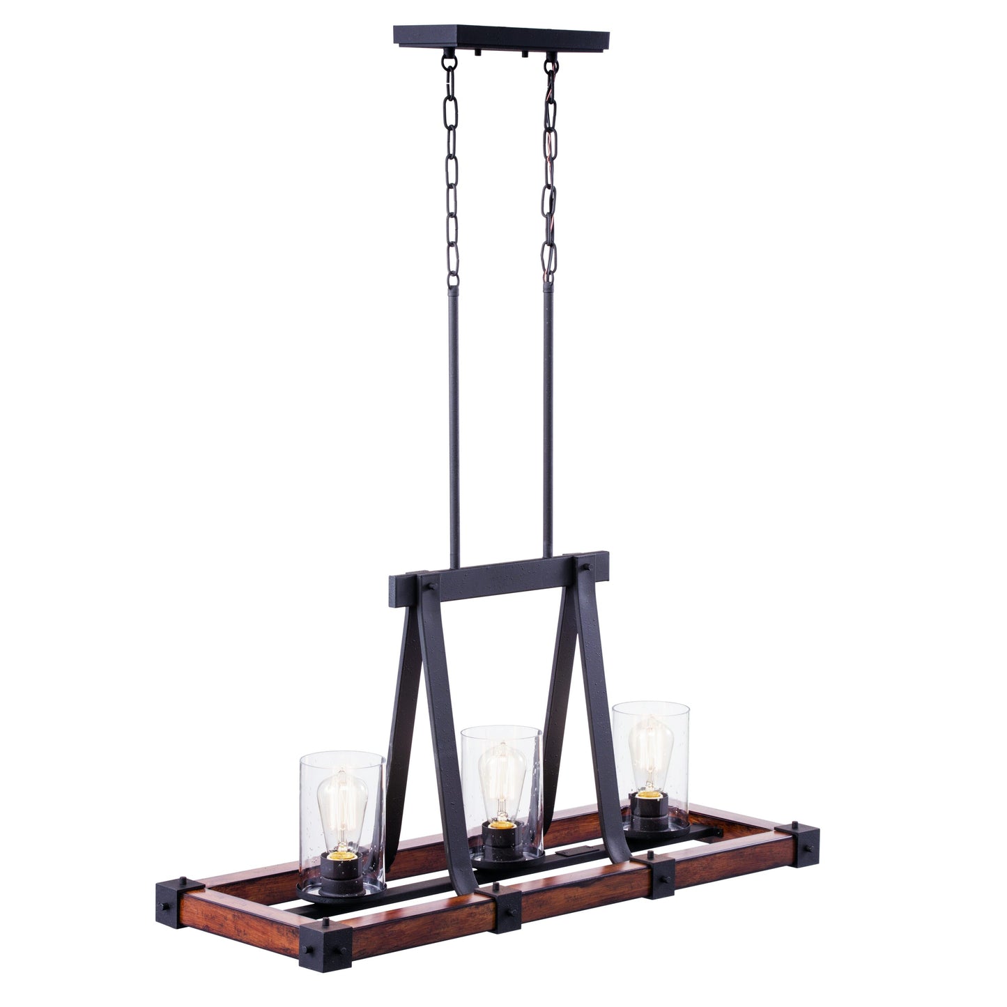 Kichler Barrington 3-Light Rustic Chandelier