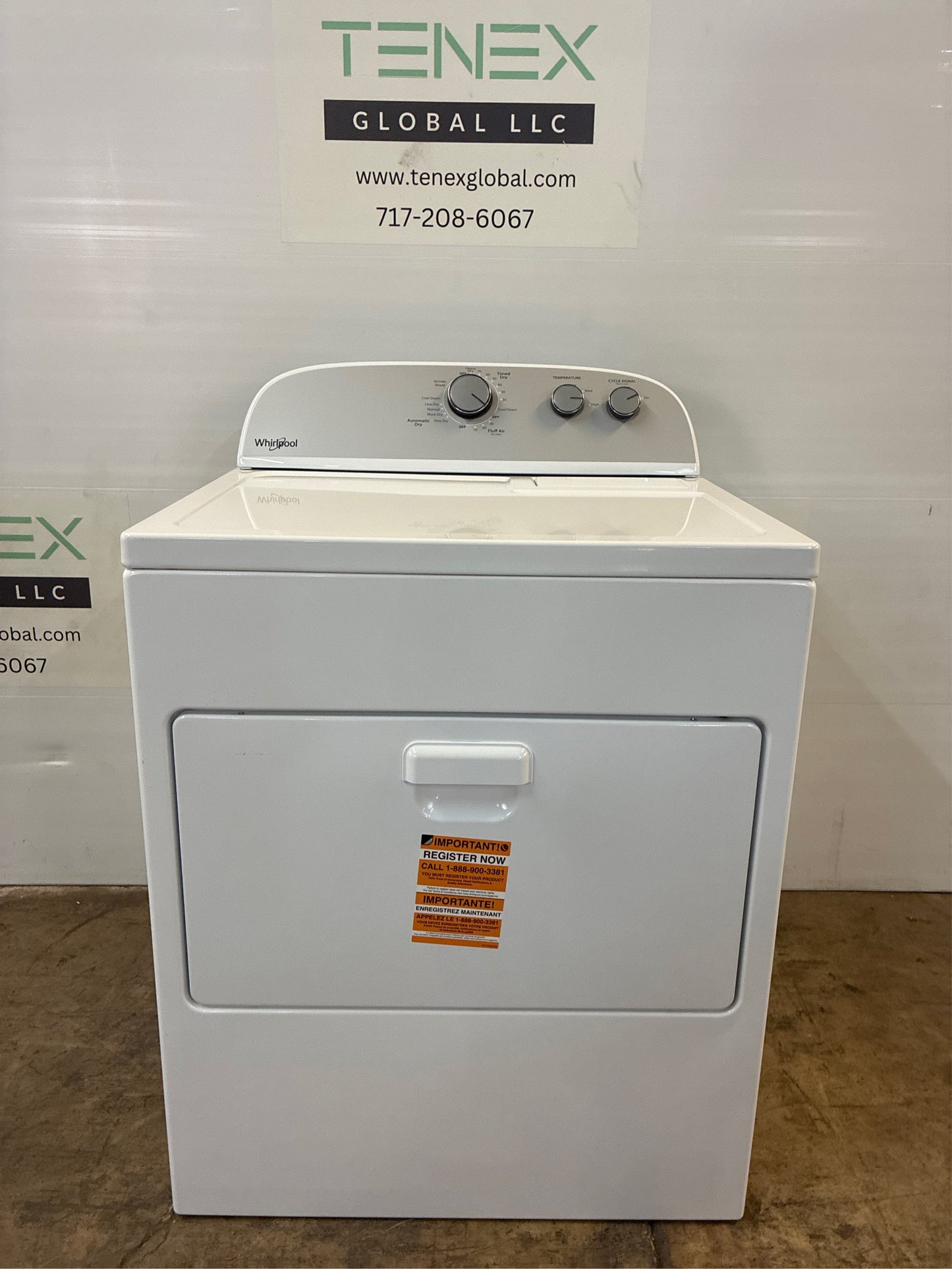 Whirlpool 7.0 cu ft Electric Dryer AUTODRY