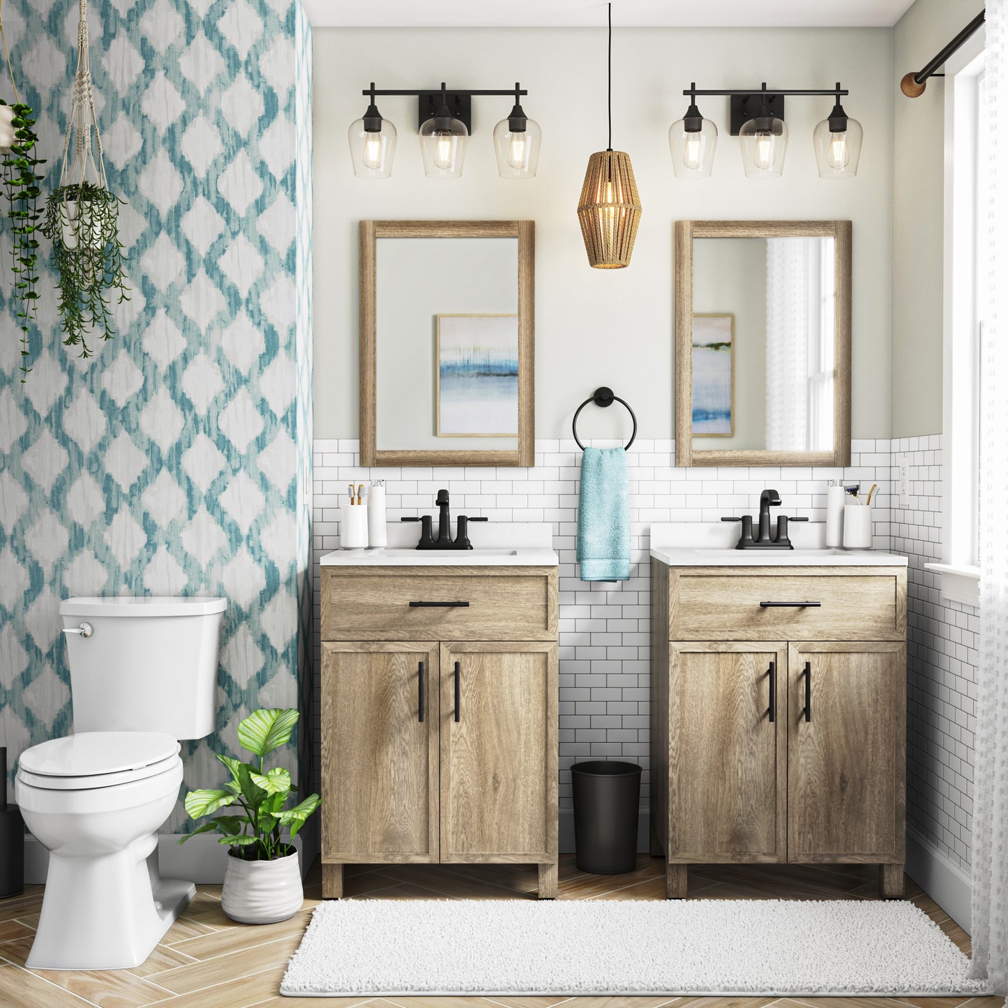 Style Selections Dolton 24-in Oak Bathroom Vanity