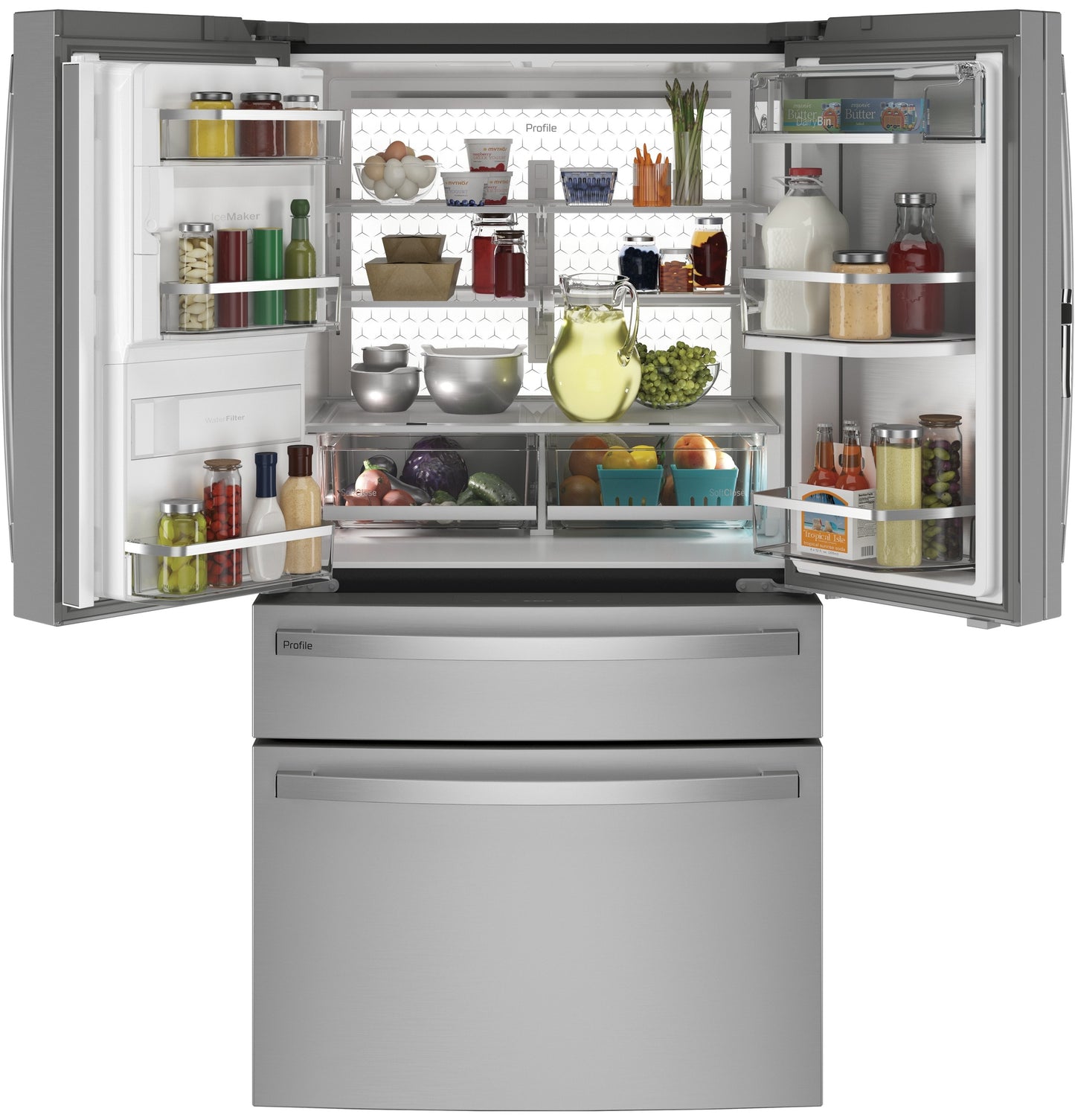 GE 27.9-cu ft Smart French Door Refrigerator