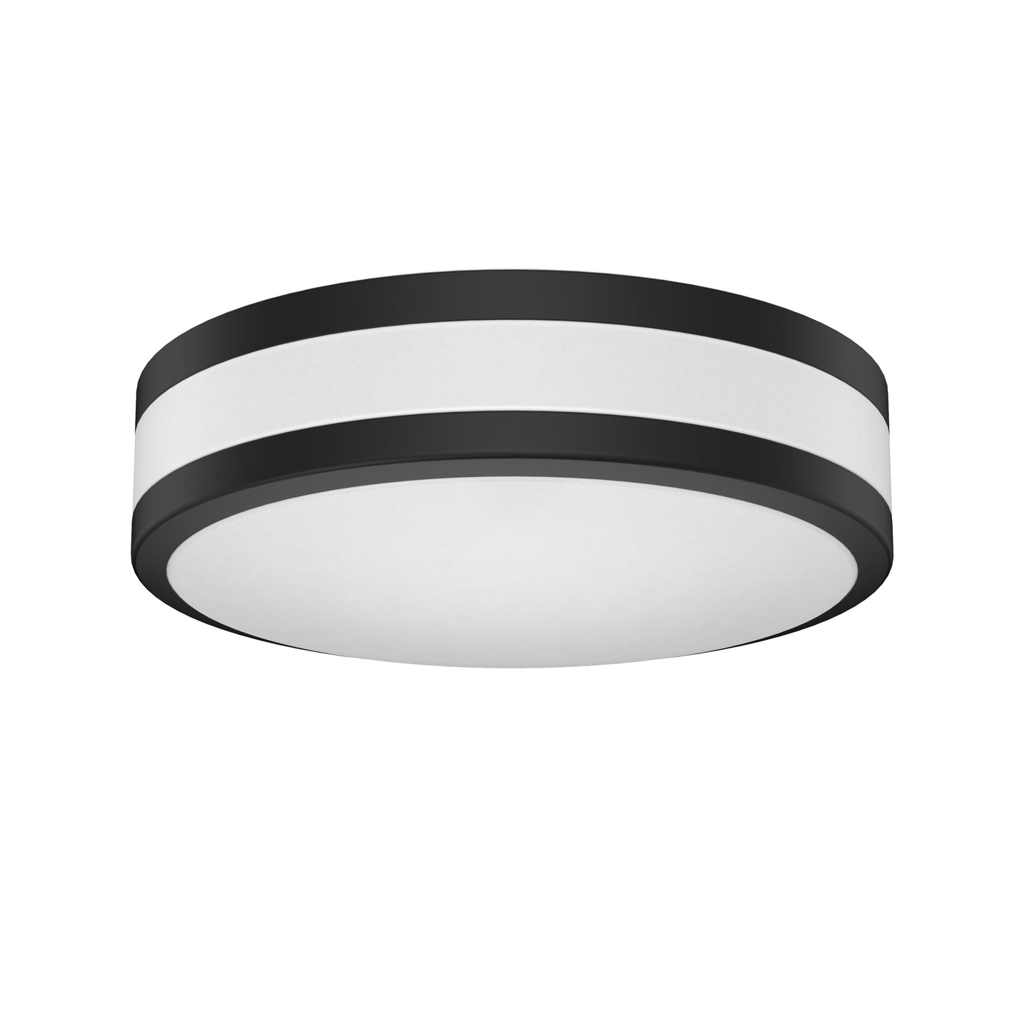 11-in Matte Black LED Flush Mount Light