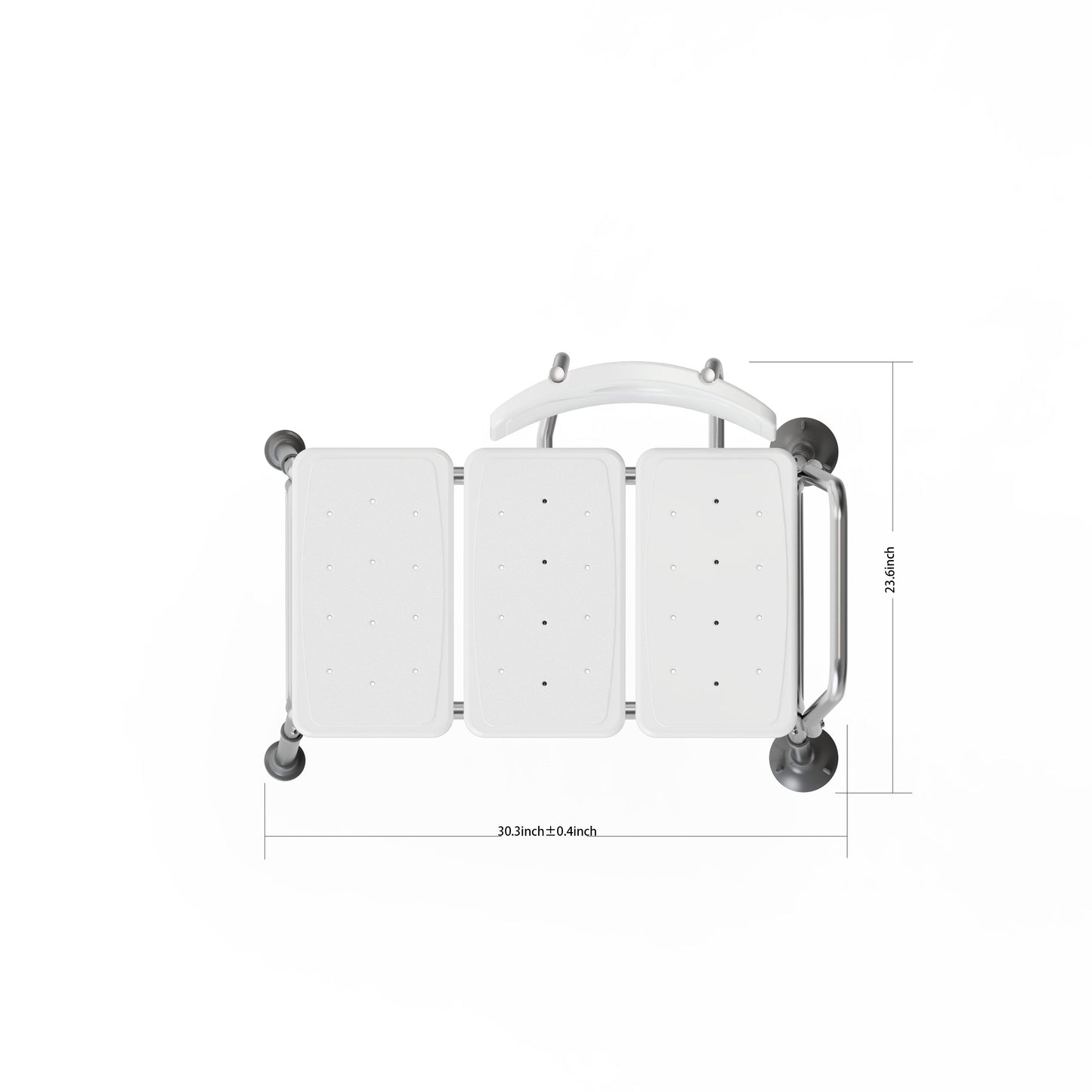 Project Source White Shower and Bath Stool