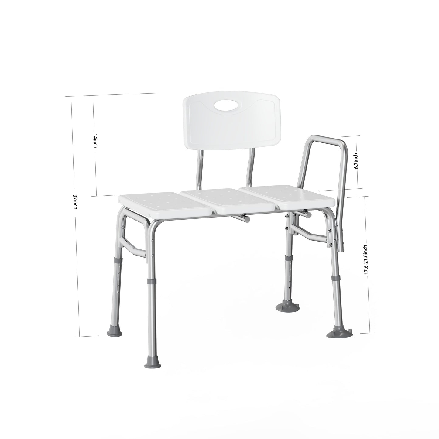 Project Source White Shower and Bath Stool