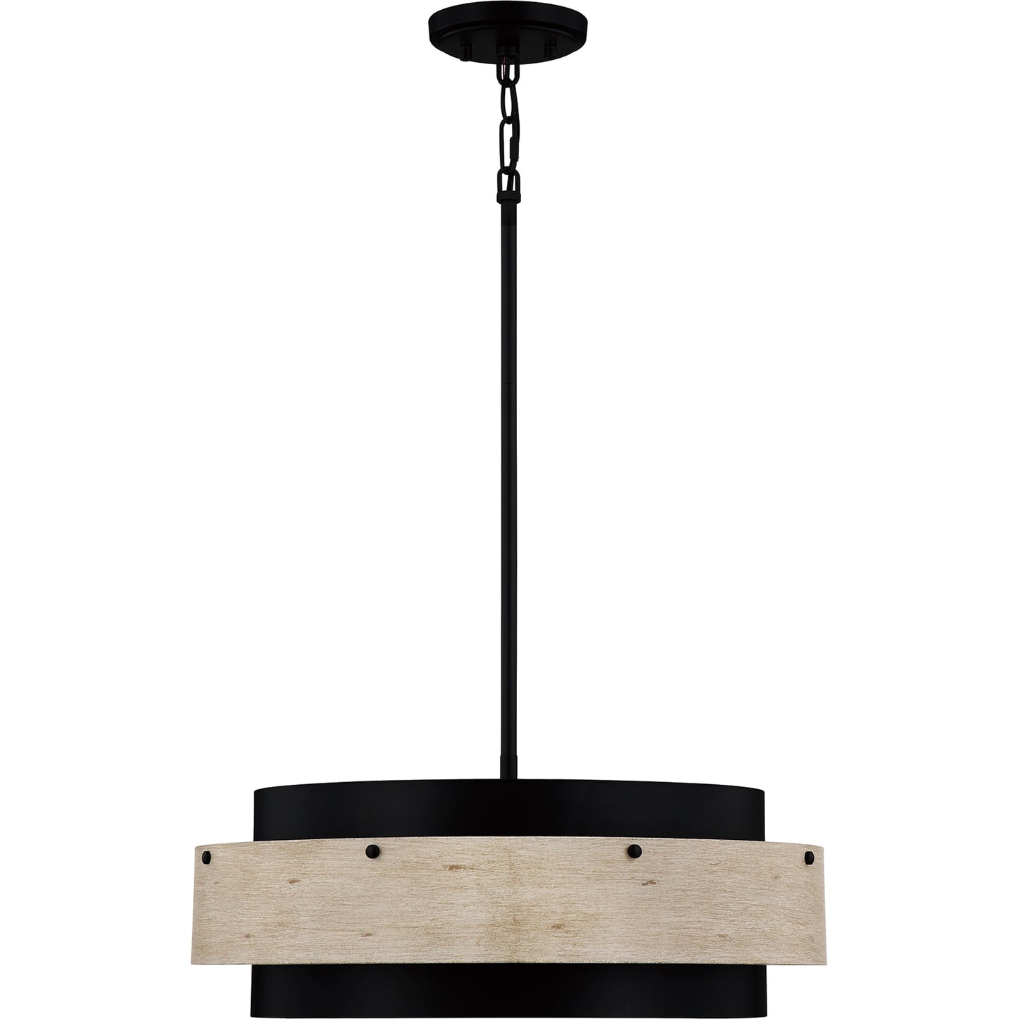 Quoizel Ainsley 4-Light Matte Black Pendant