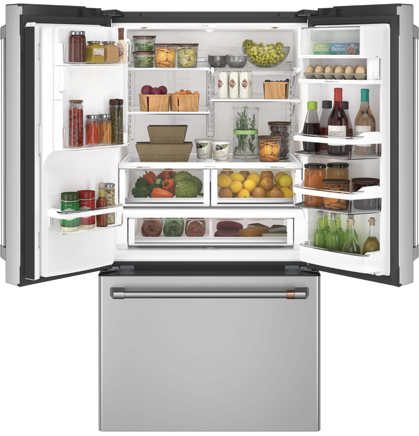 Cafe Hot Water Dispenser 27.8-cu ft Fridge