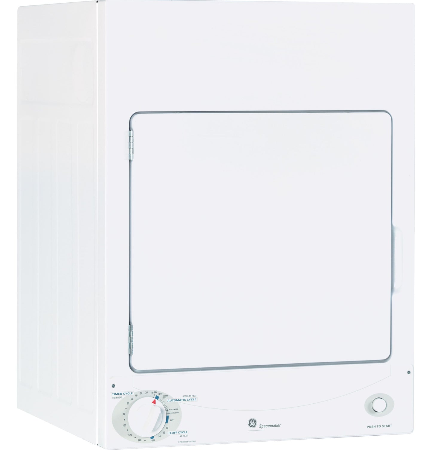 GE 3.6-cu ft Stack Vented Electric Dryer