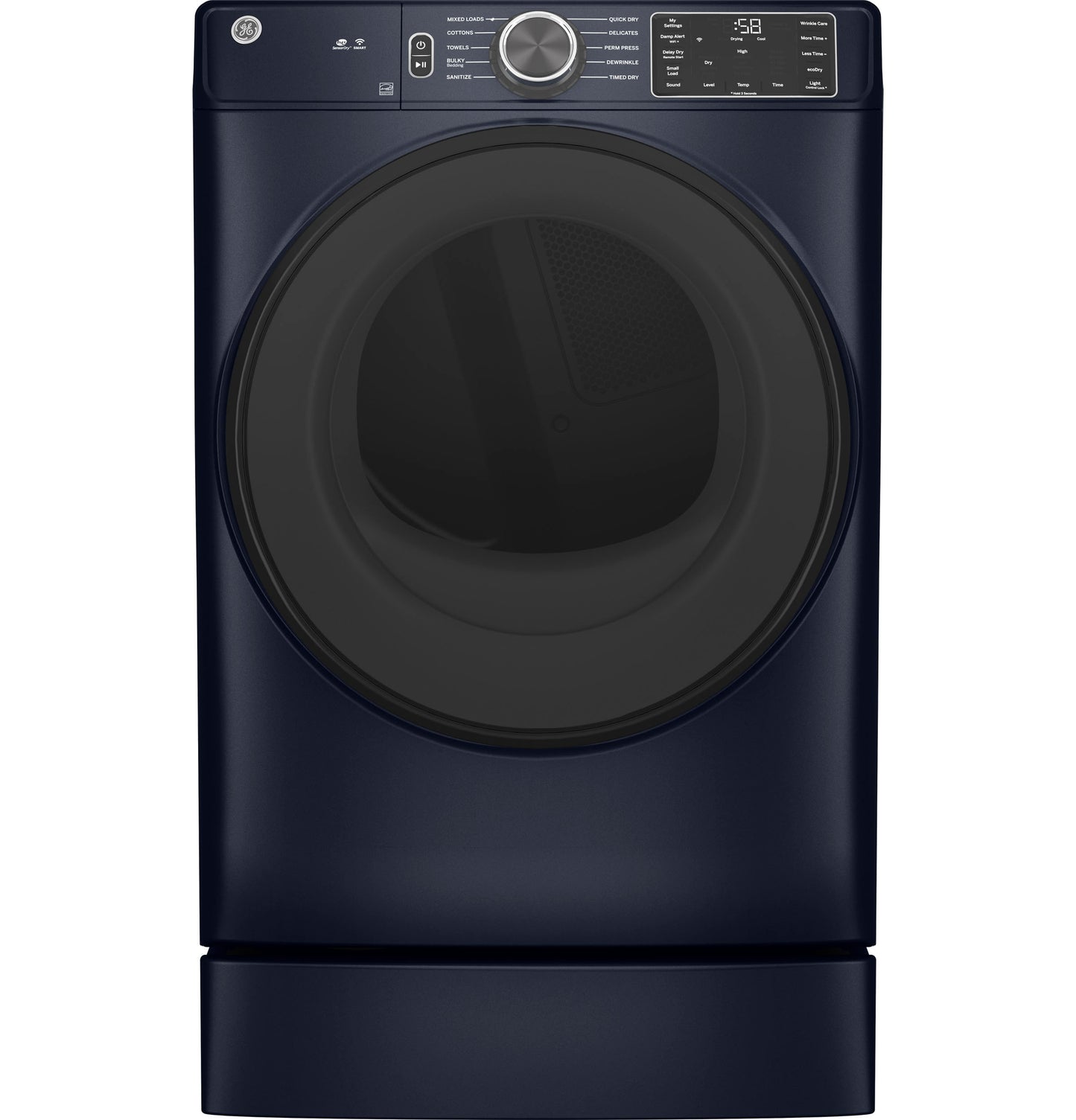 GE 7.8-cu ft Smart Gas Dryer (Sapphire Blue)