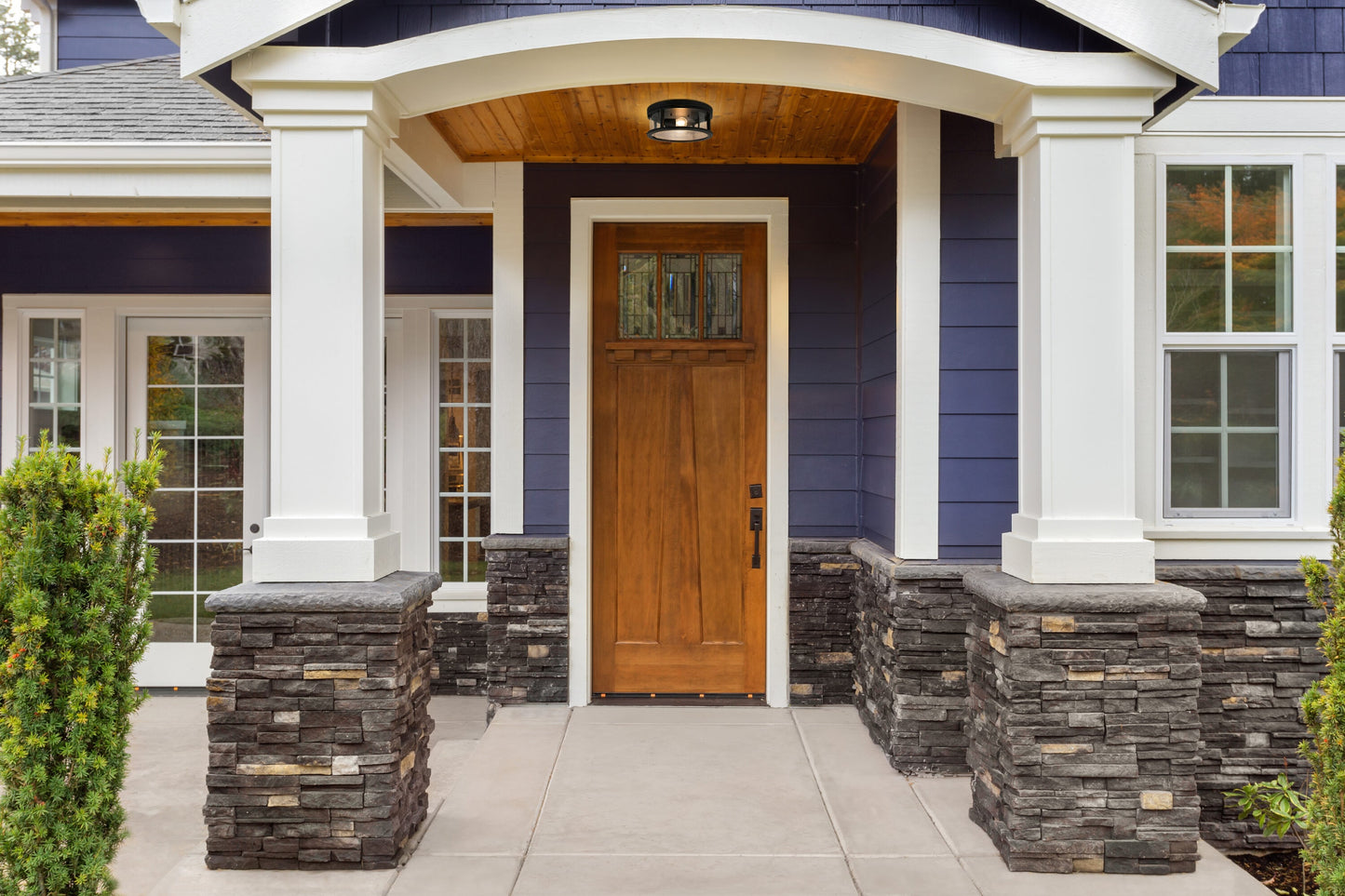 allen + roth 13-in Matte Black Flush Mount