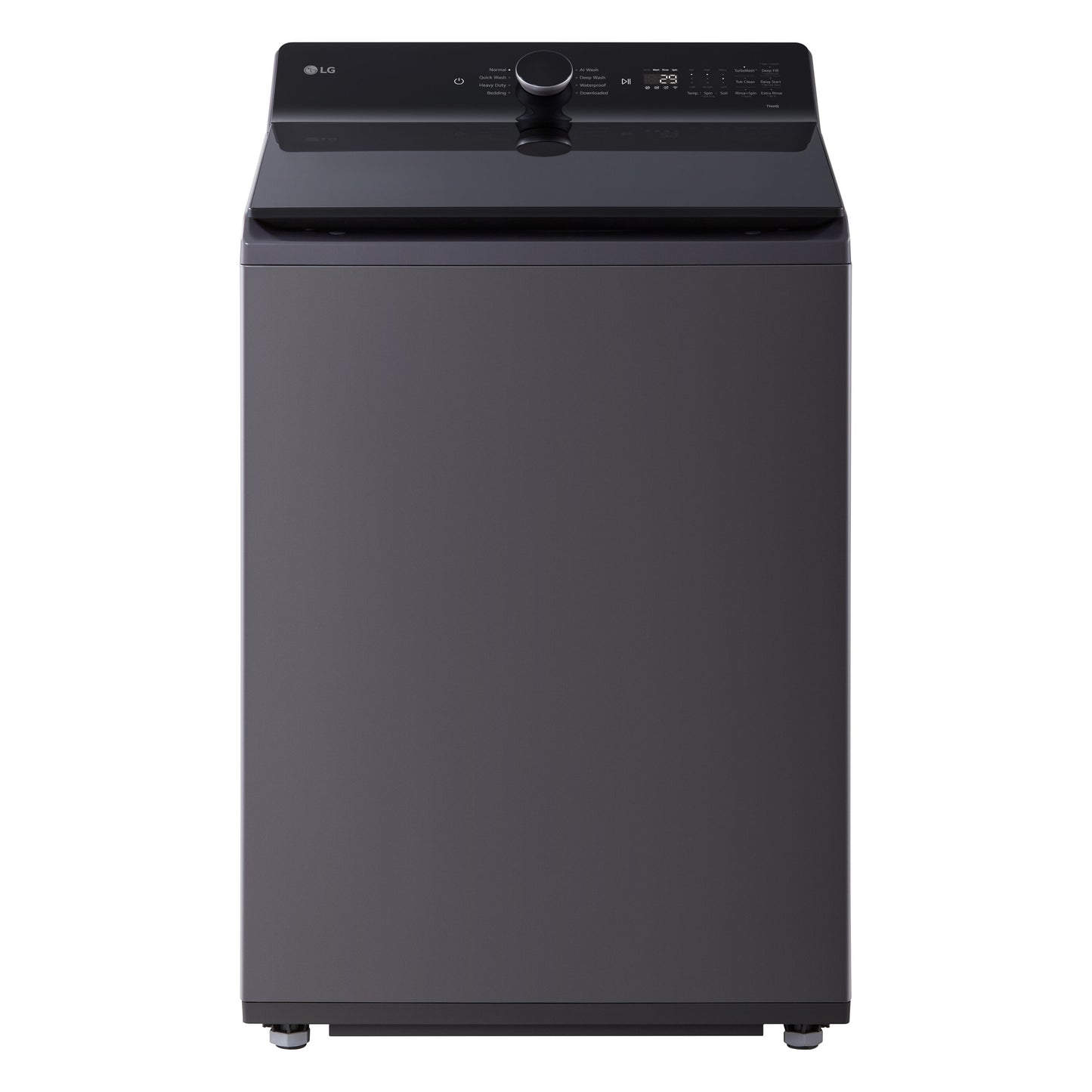 LG 5.5-cu ft Top-Load Washer (Matte Black)