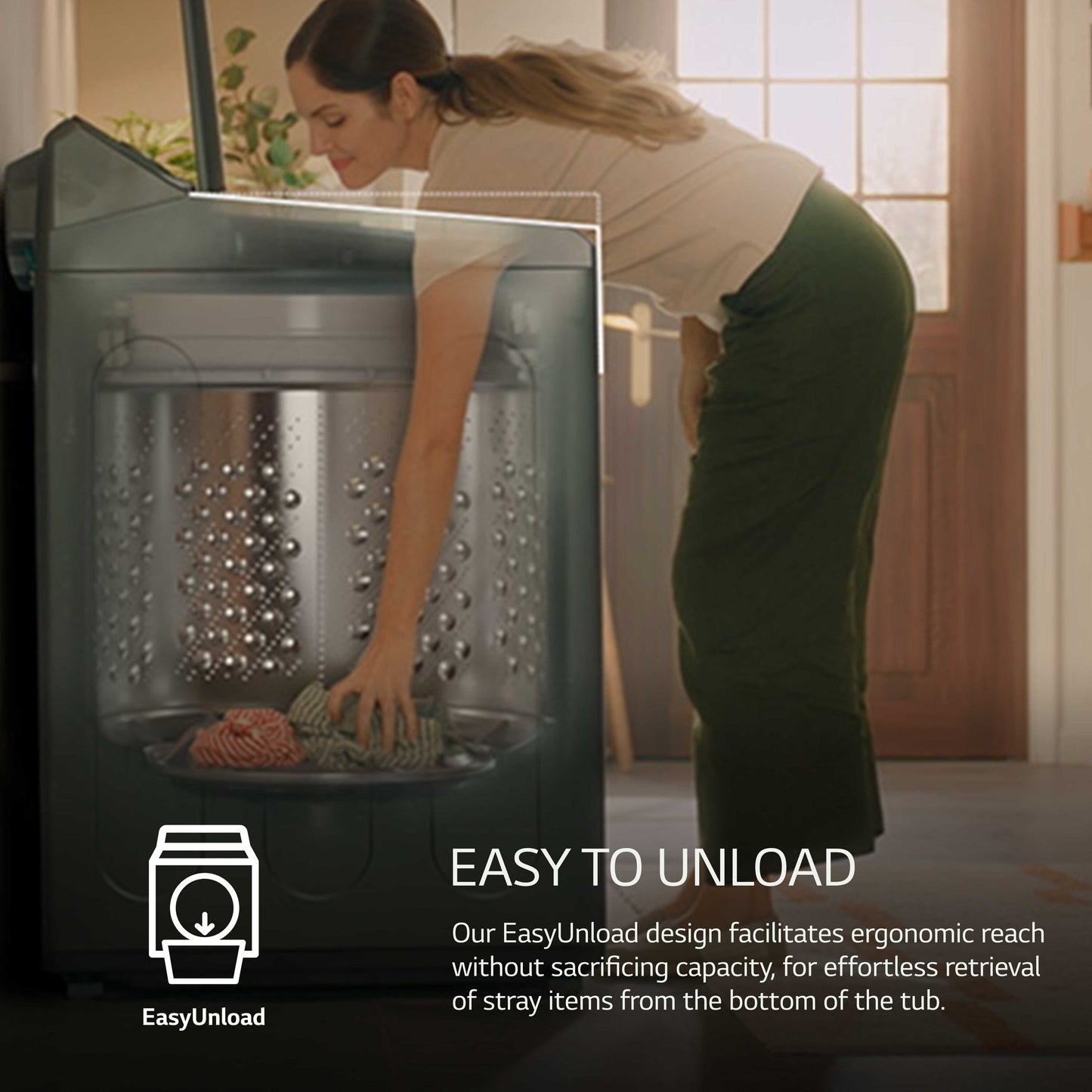 LG 5.5-cu ft Top-Load Washer (Matte Black)